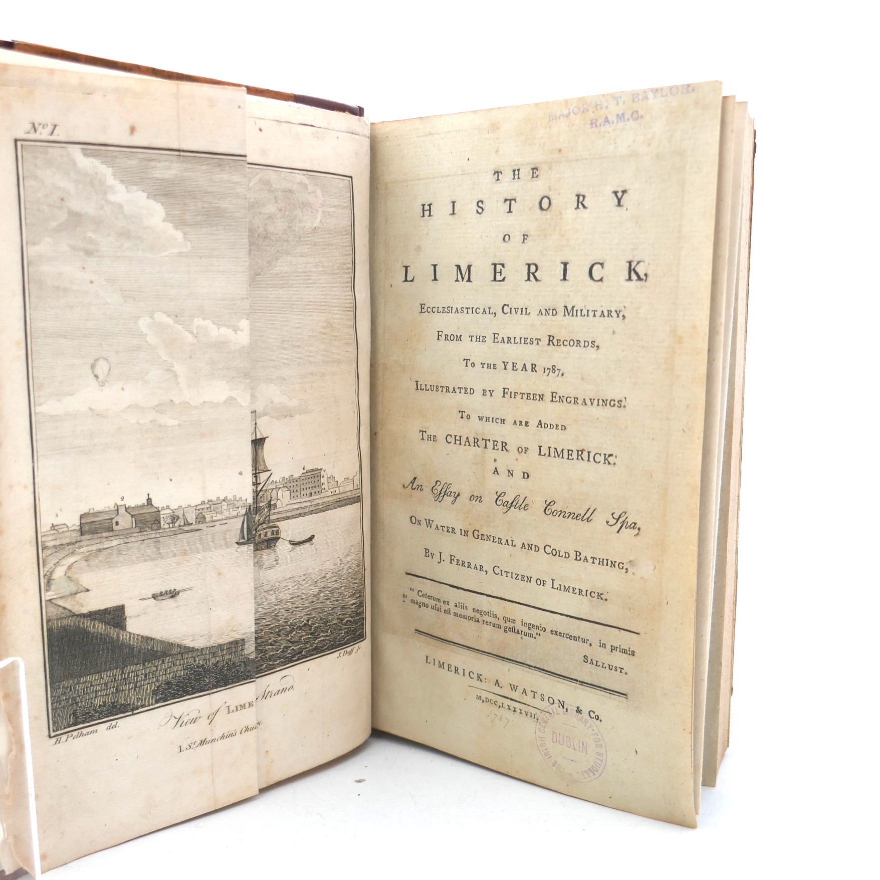 The History of Limerick, Ecclesiastical Civil and Military (1787) - Image 2