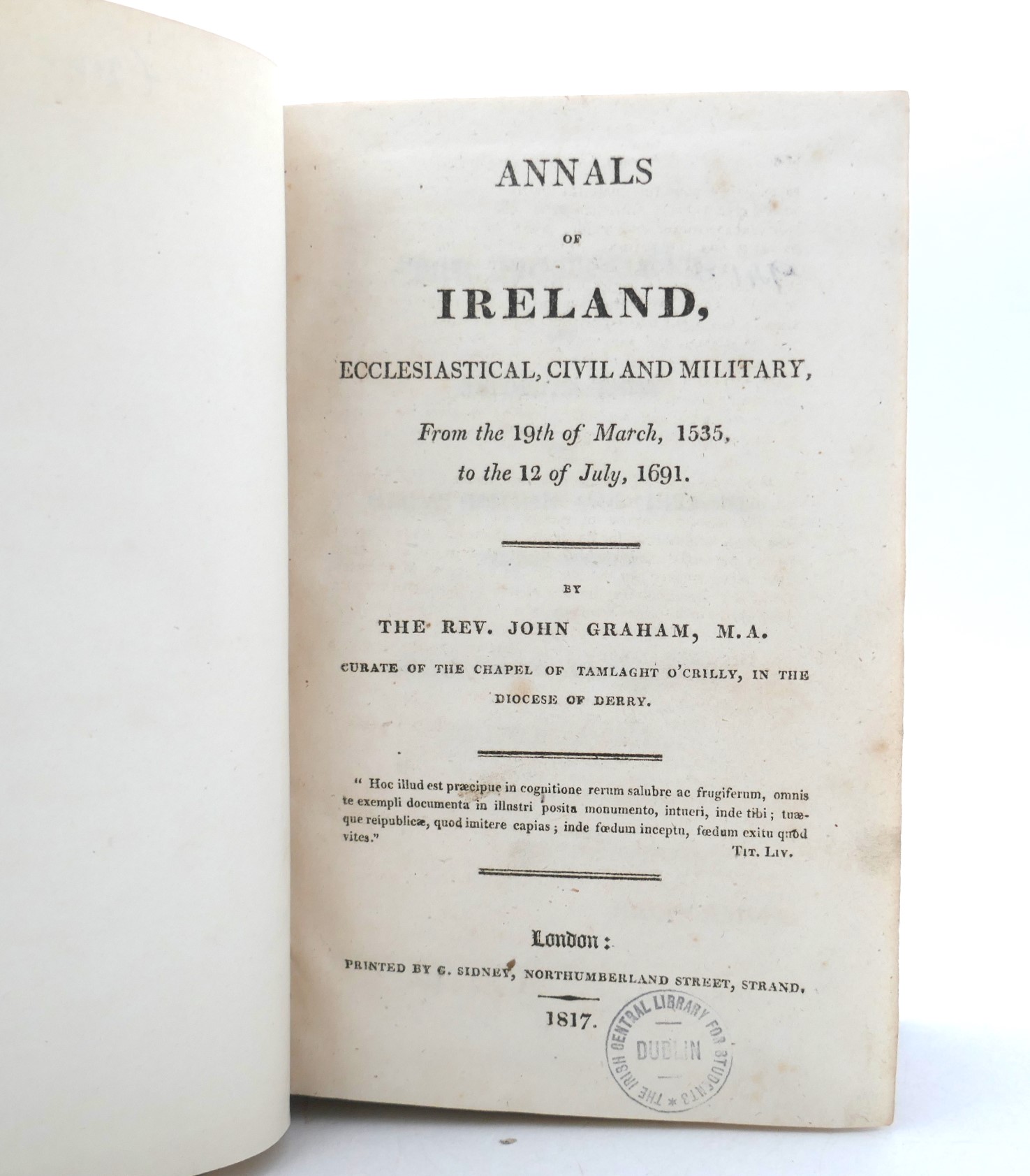 Annals of Ireland, Ecclesiastical, Civil and Military (1817-1819) - Image 2