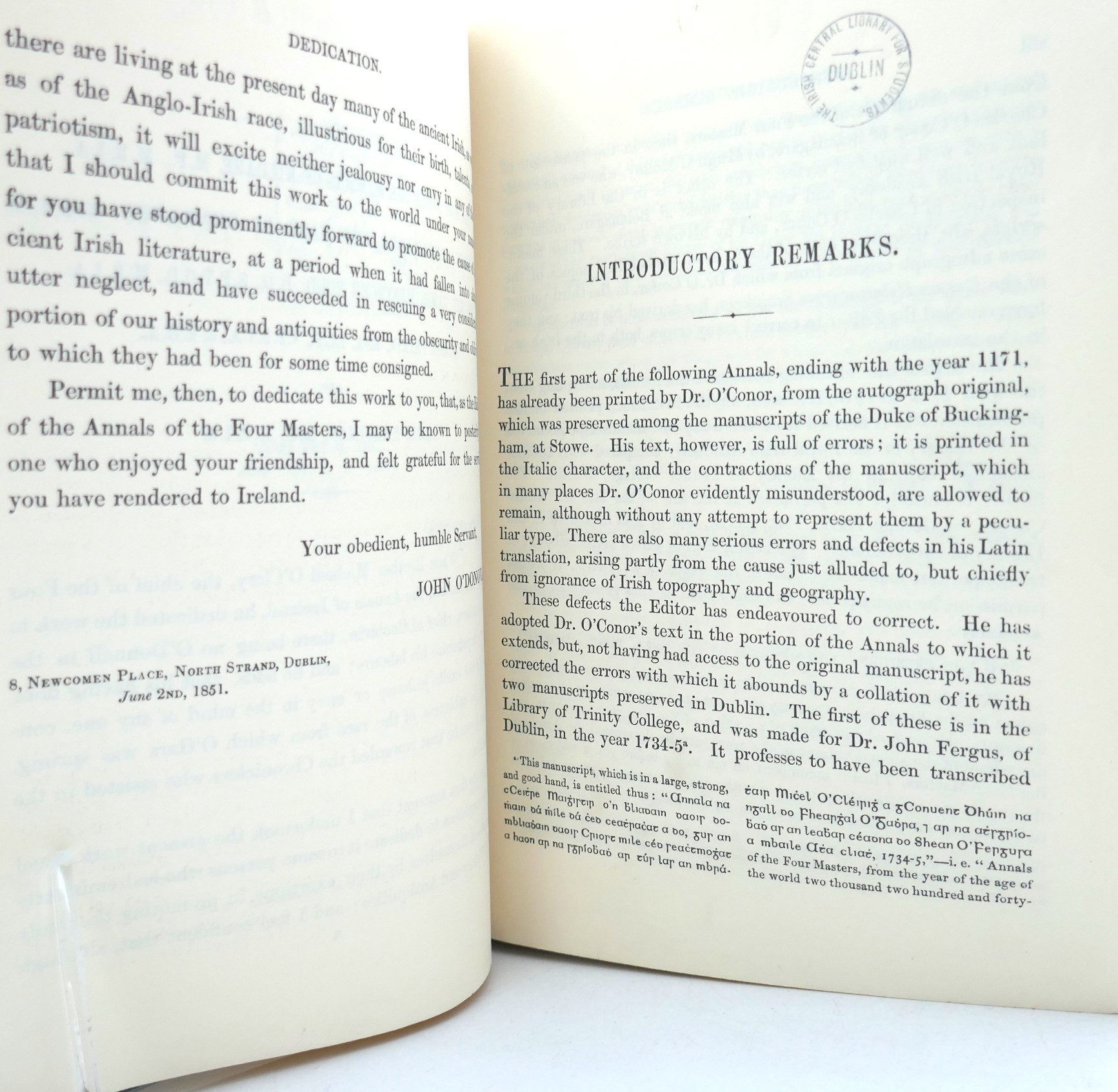 Annals of The Kingdom of Ireland. Facsimile Edition (1966) - Image 3
