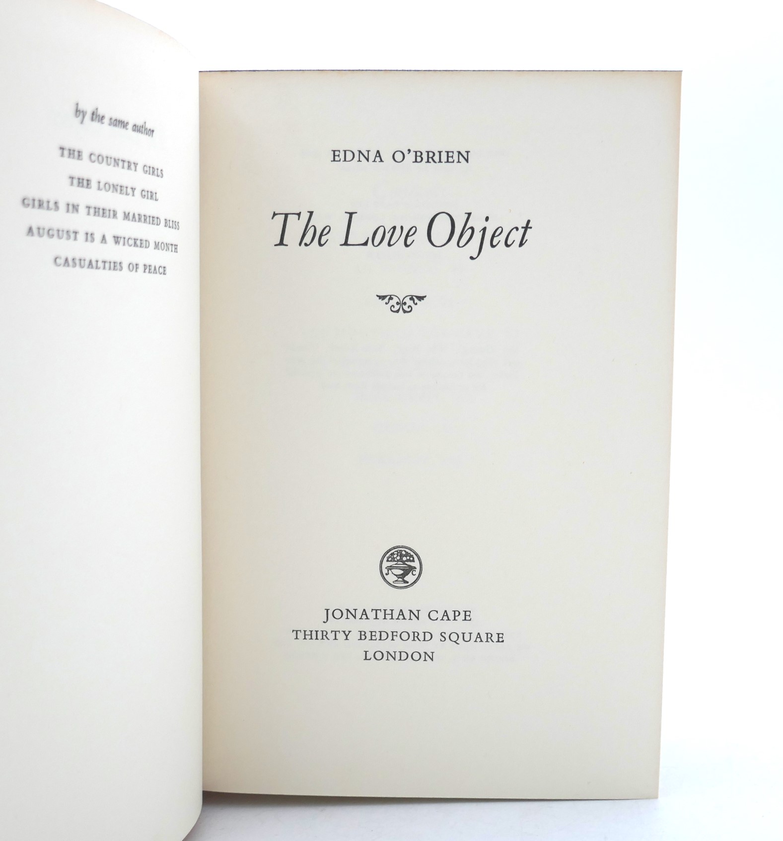 The Love Object. First Edition (1968) - Image 2
