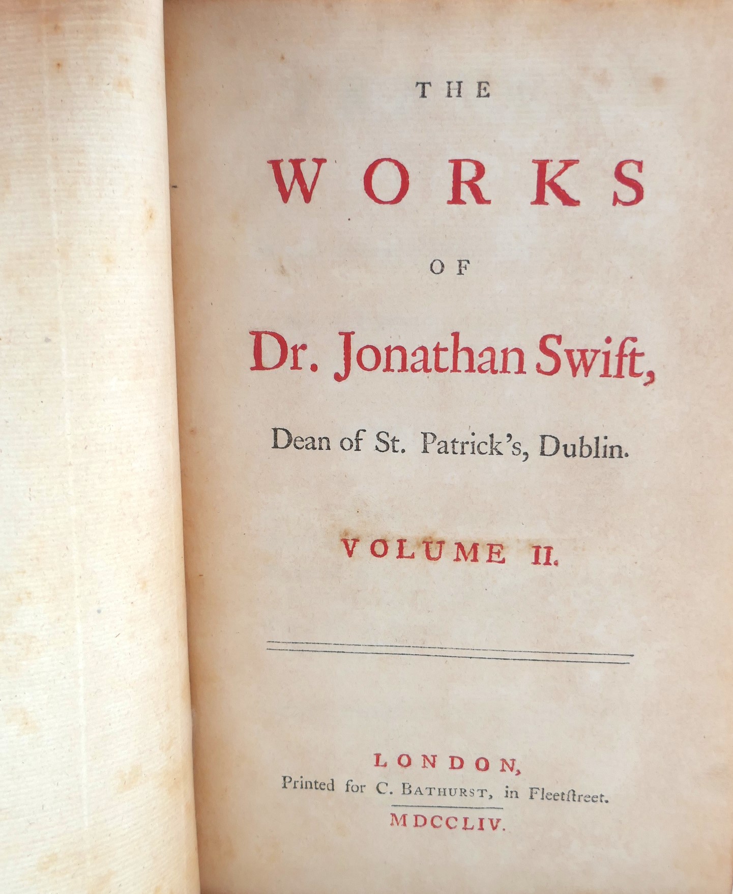 The Works of Dr. Jonathan Swift. Nineteen Volumes (1754-1766) - Image 4