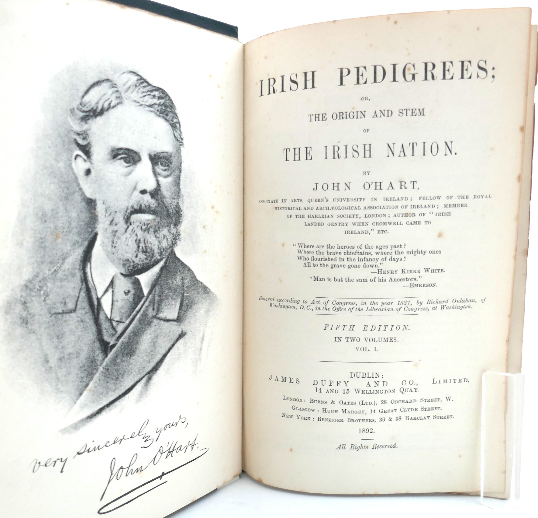 Irish Pedigrees. Two Volumes (1892) - Image 2