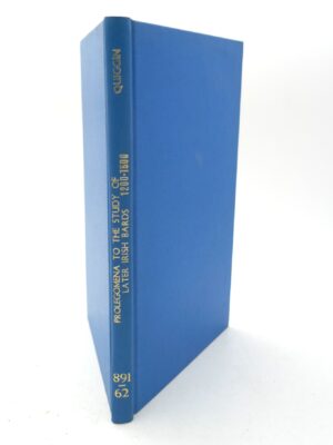 Prolegomena to the Study of the Later Irish Bards (1200-1500)
