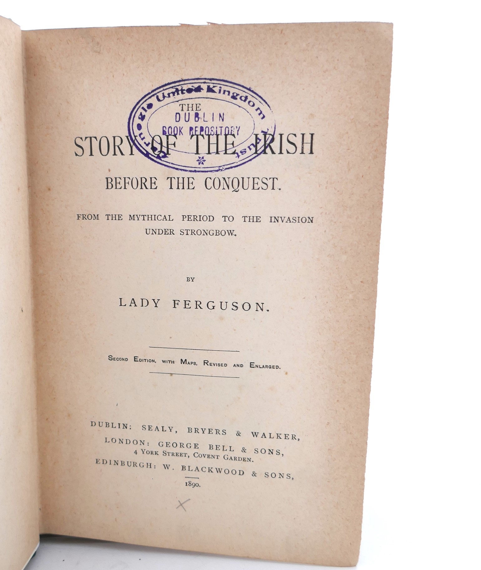 The Story of the Irish Before the Conquest. Inscribed Copy (1890) - Image 2