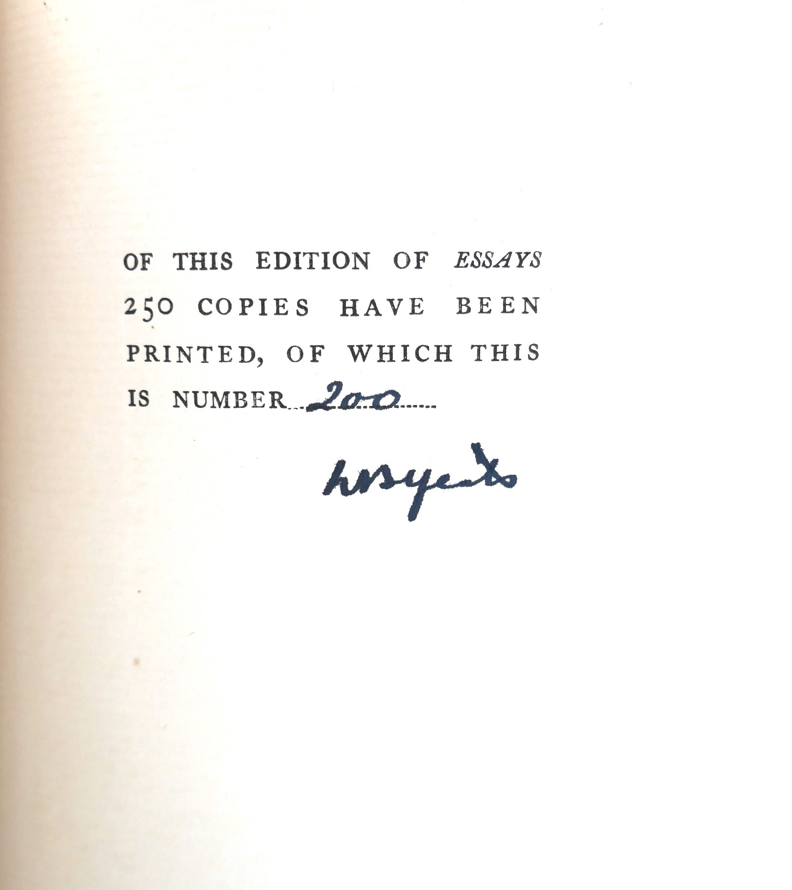 Essays. Limited Signed Edition (1924) - Image 3