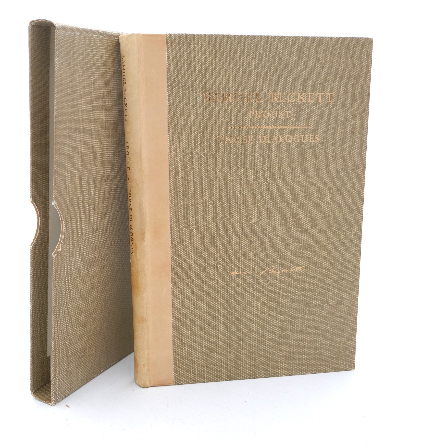 Proust. Three Dialogues. Limited Signed Edition (1965)
