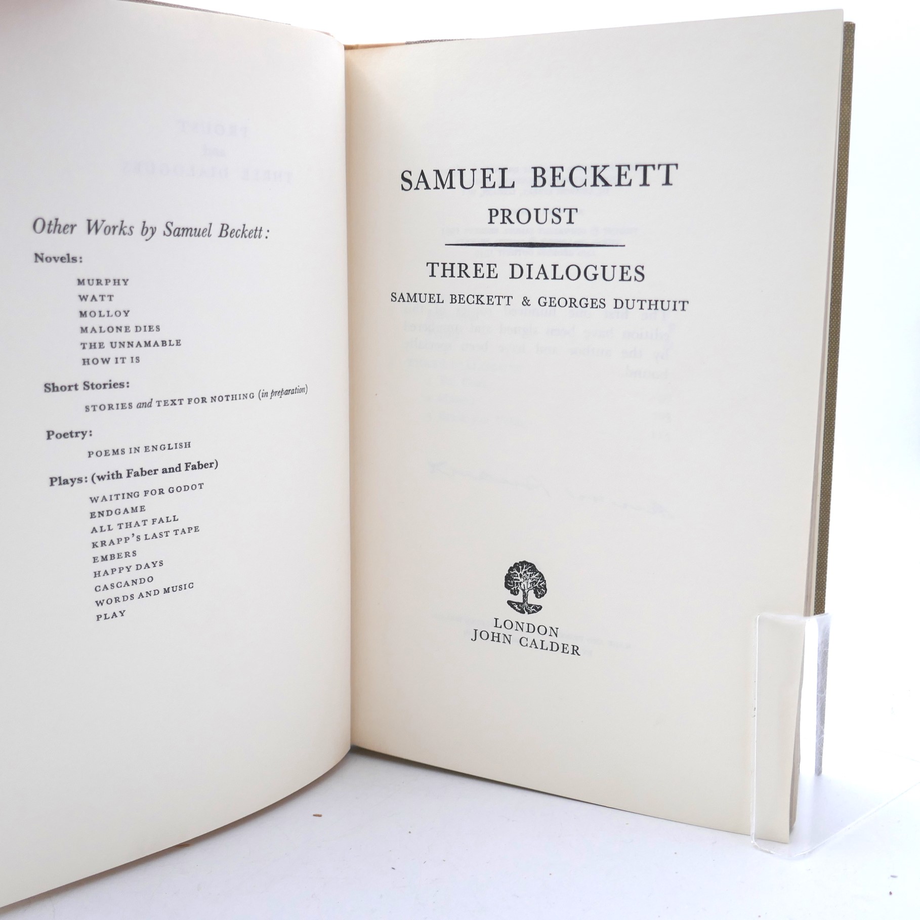 Proust. Three Dialogues. Limited Signed Edition (1965) - Image 3
