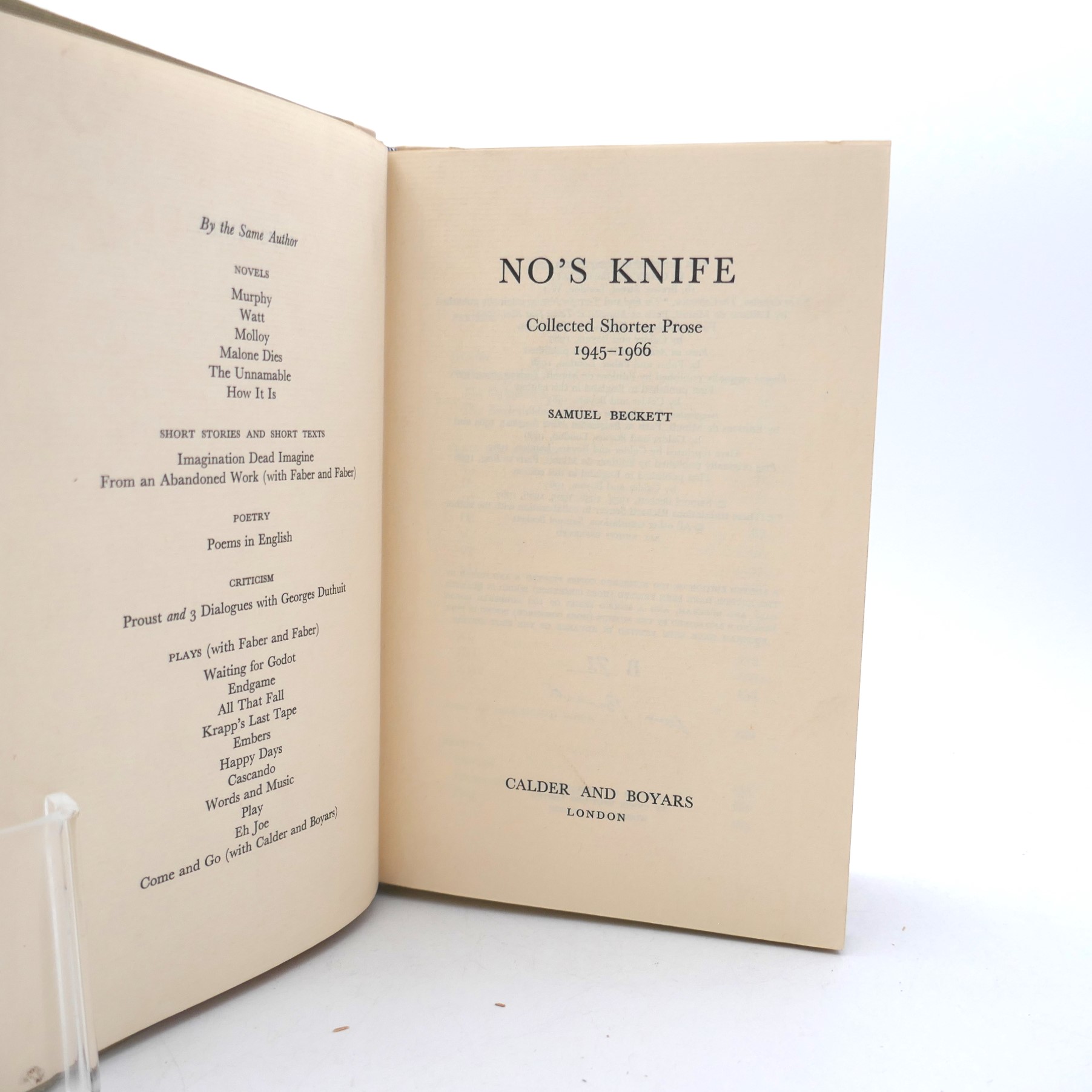 No's Knife. Limited signed Edition (1967) - Image 2