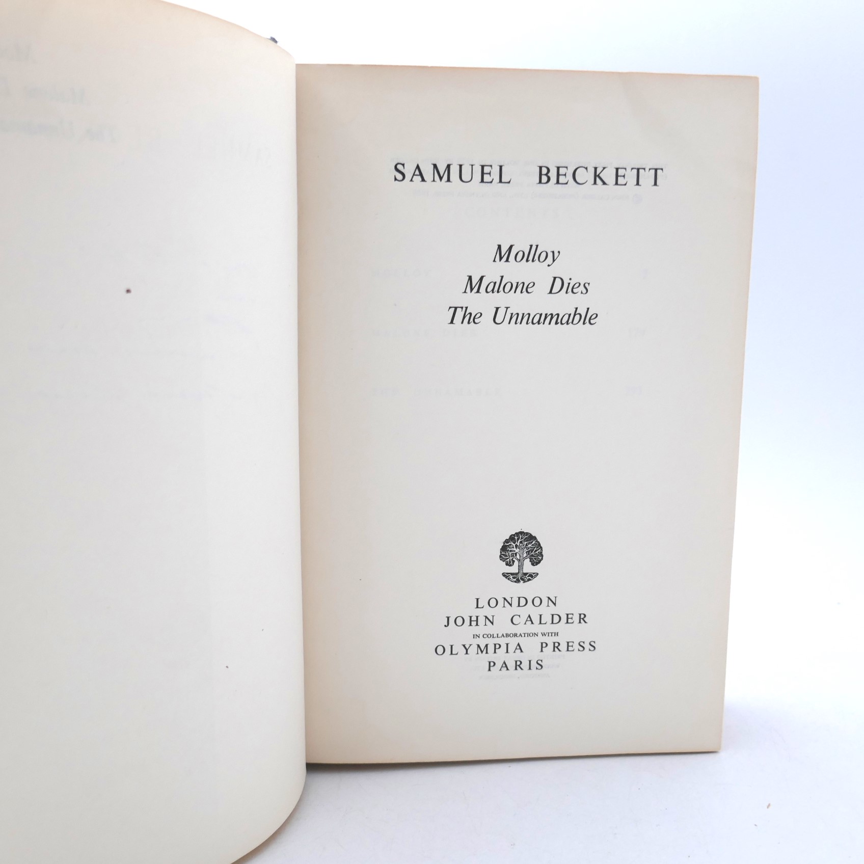 Three Novels of Samuel Beckett (1959) - Image 2