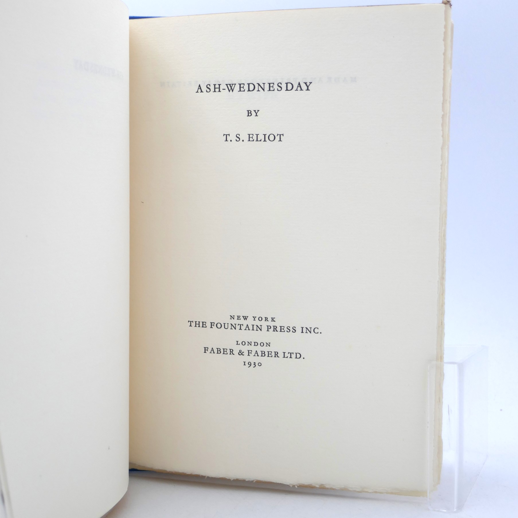 Ash Wednesday. Limited Signed Edition (1930) - Image 4