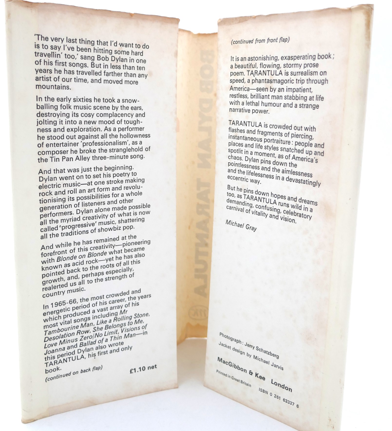 Tarantula. First UK Edition. Author Signed (1971) - Image 3
