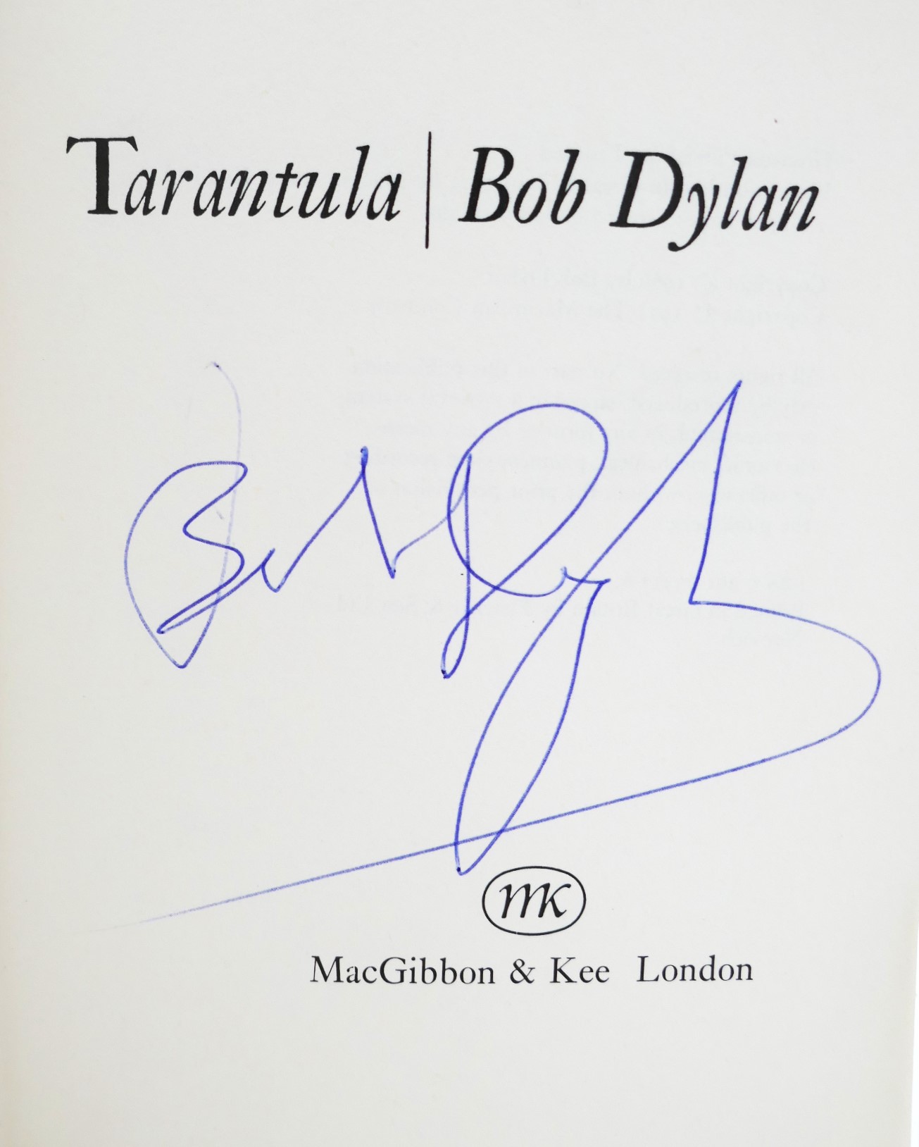 Tarantula. First UK Edition. Author Signed (1971) - Image 5