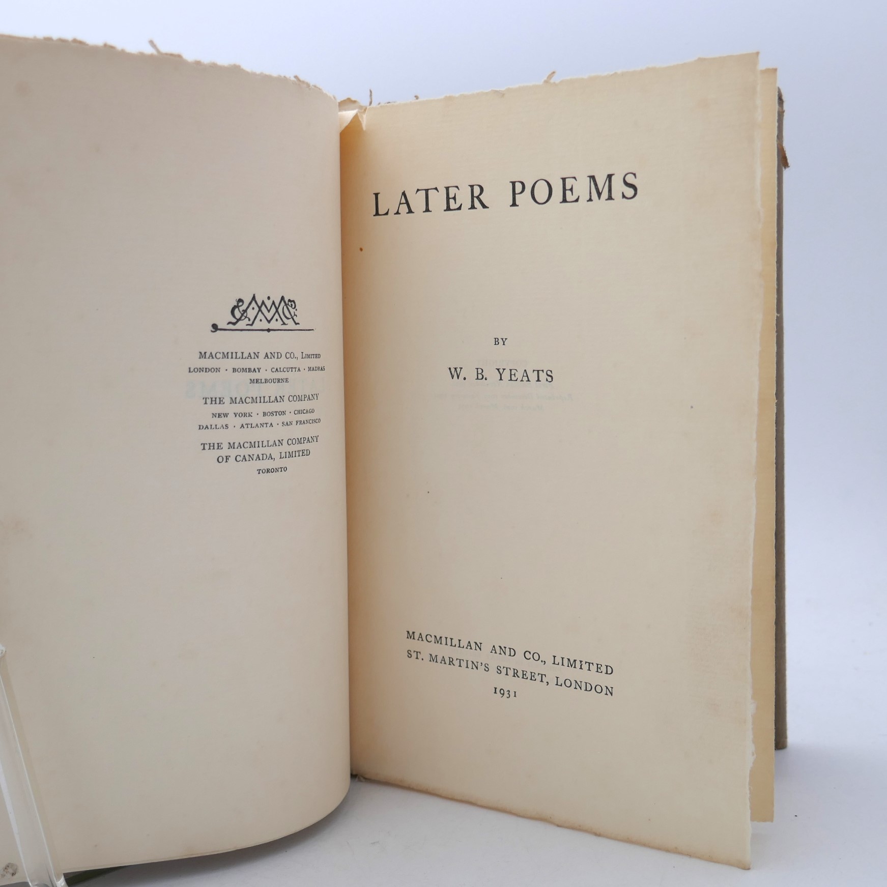 Later Poems. Fifth Impression (1931) - Image 3