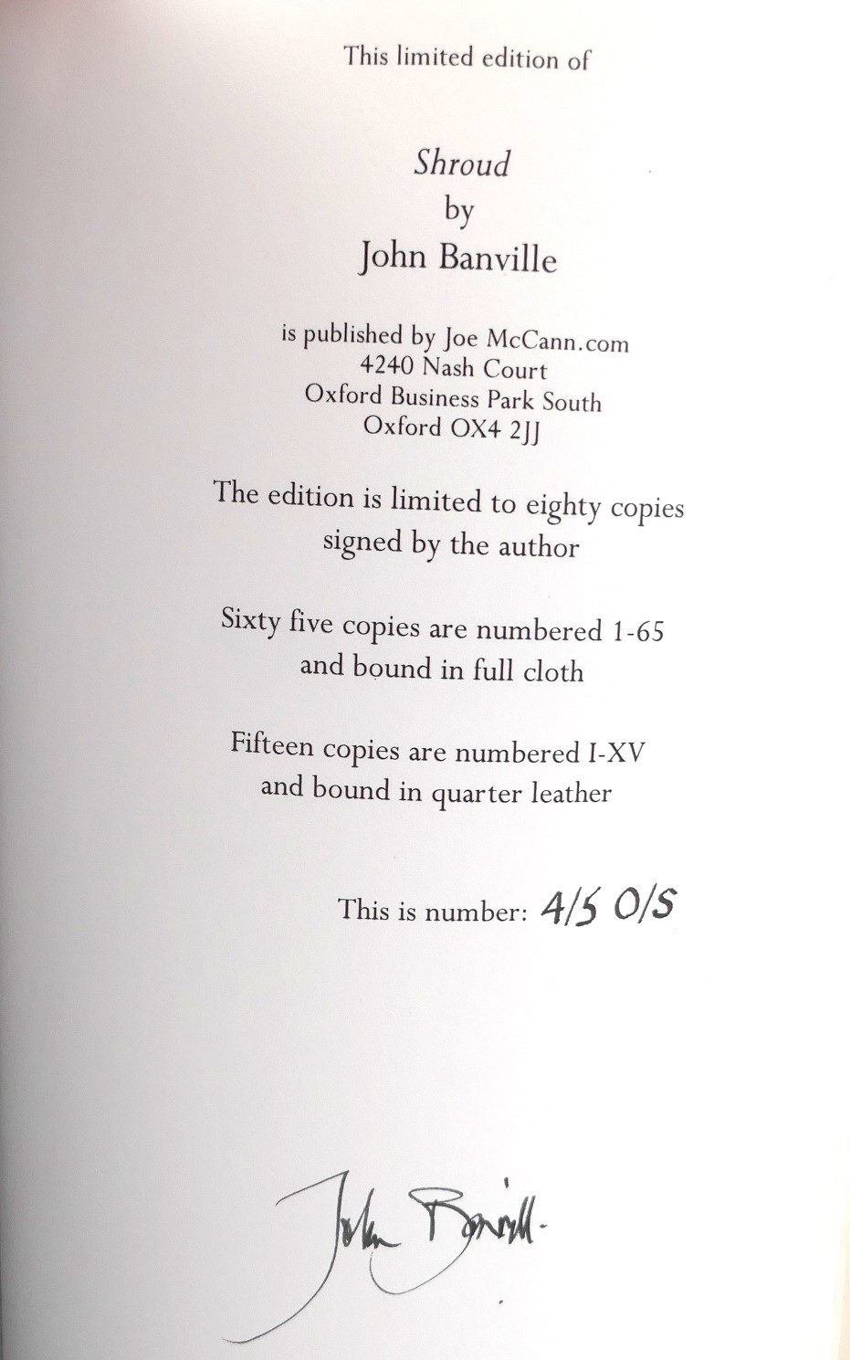Shroud. Limited Signed Edition (2002) - Image 3
