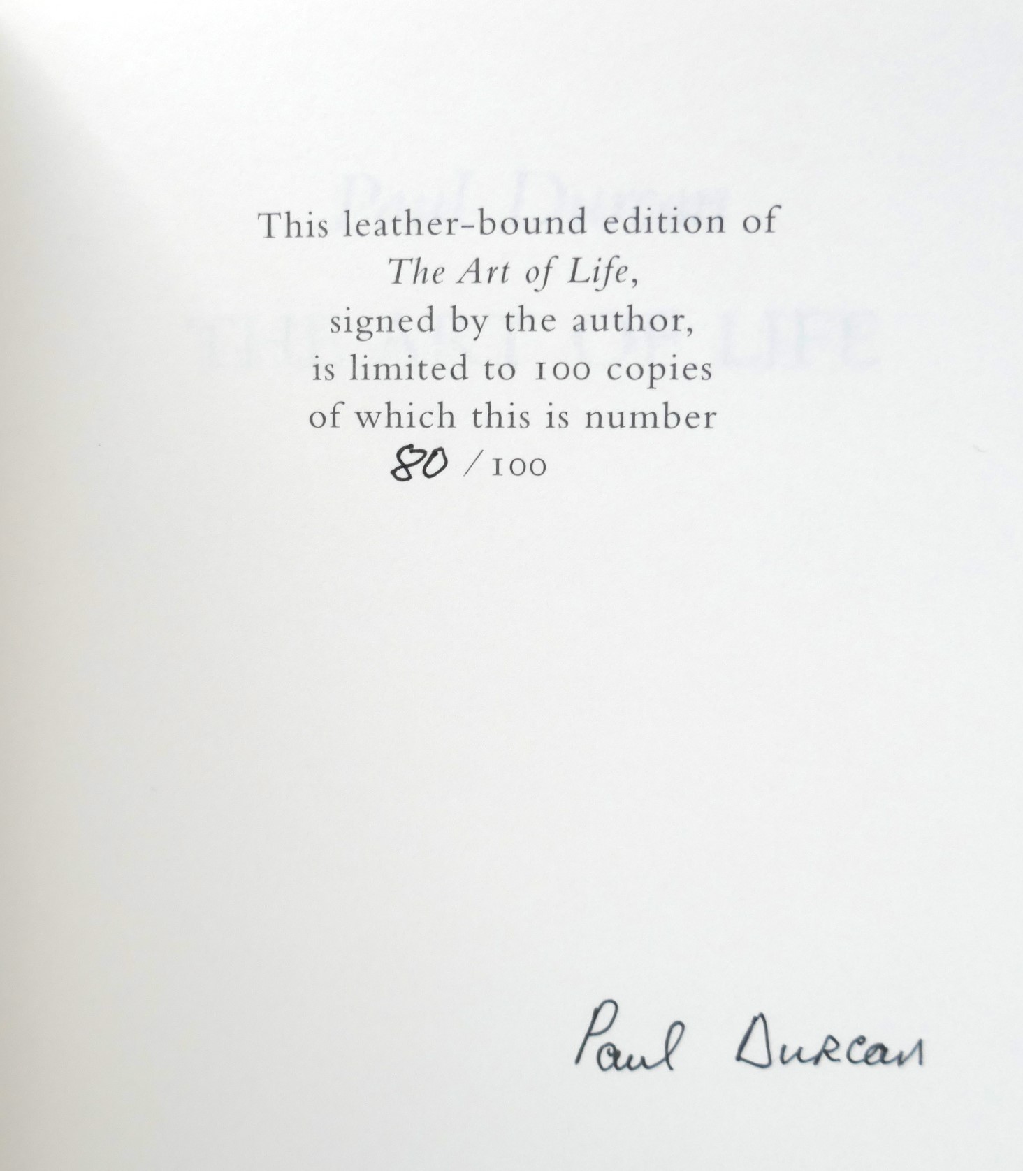 The Art of Life. Limited Signed Edition (2004) - Image 3