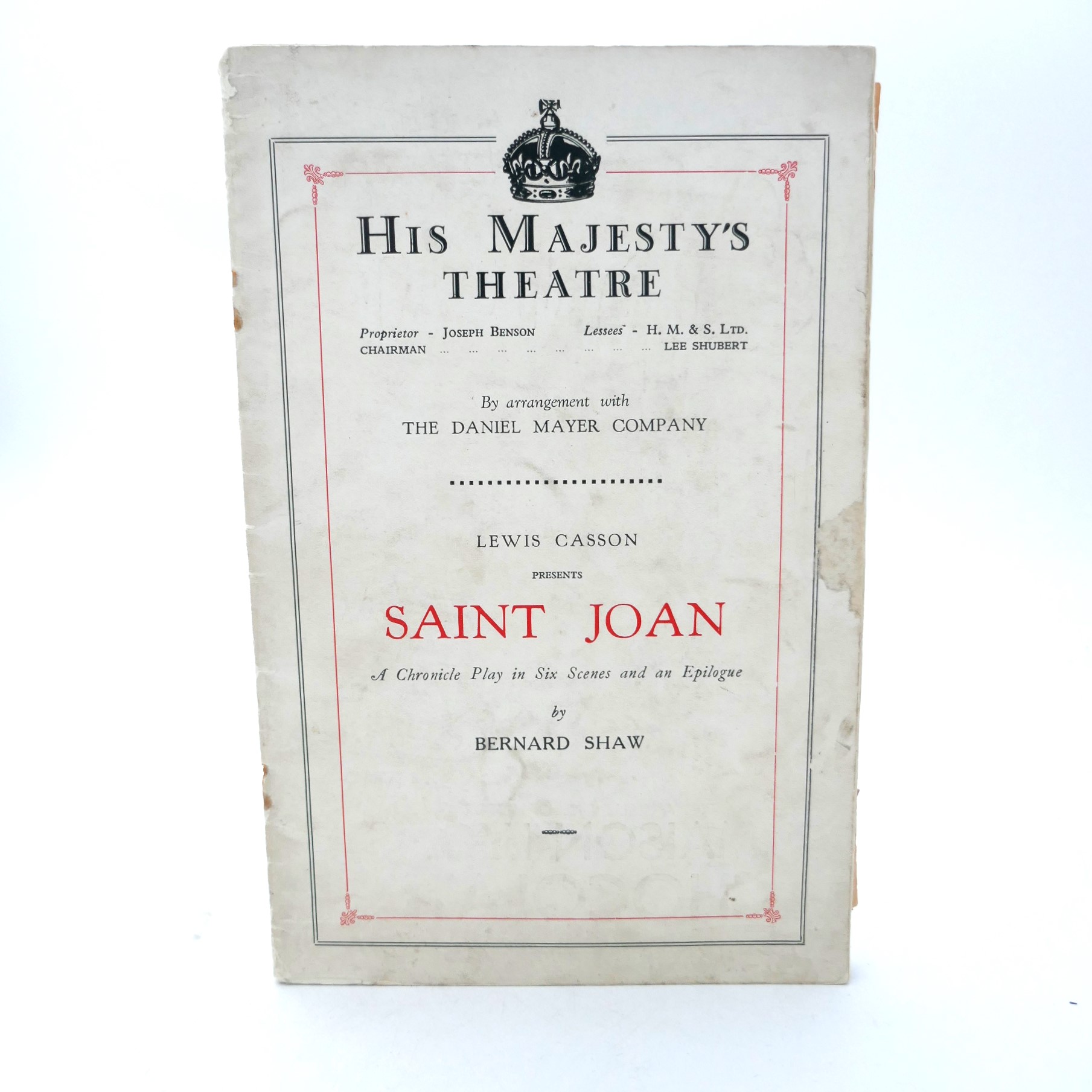 Saint Joan. A Chronicle Play. With Author's Signature (1924) - Image 4