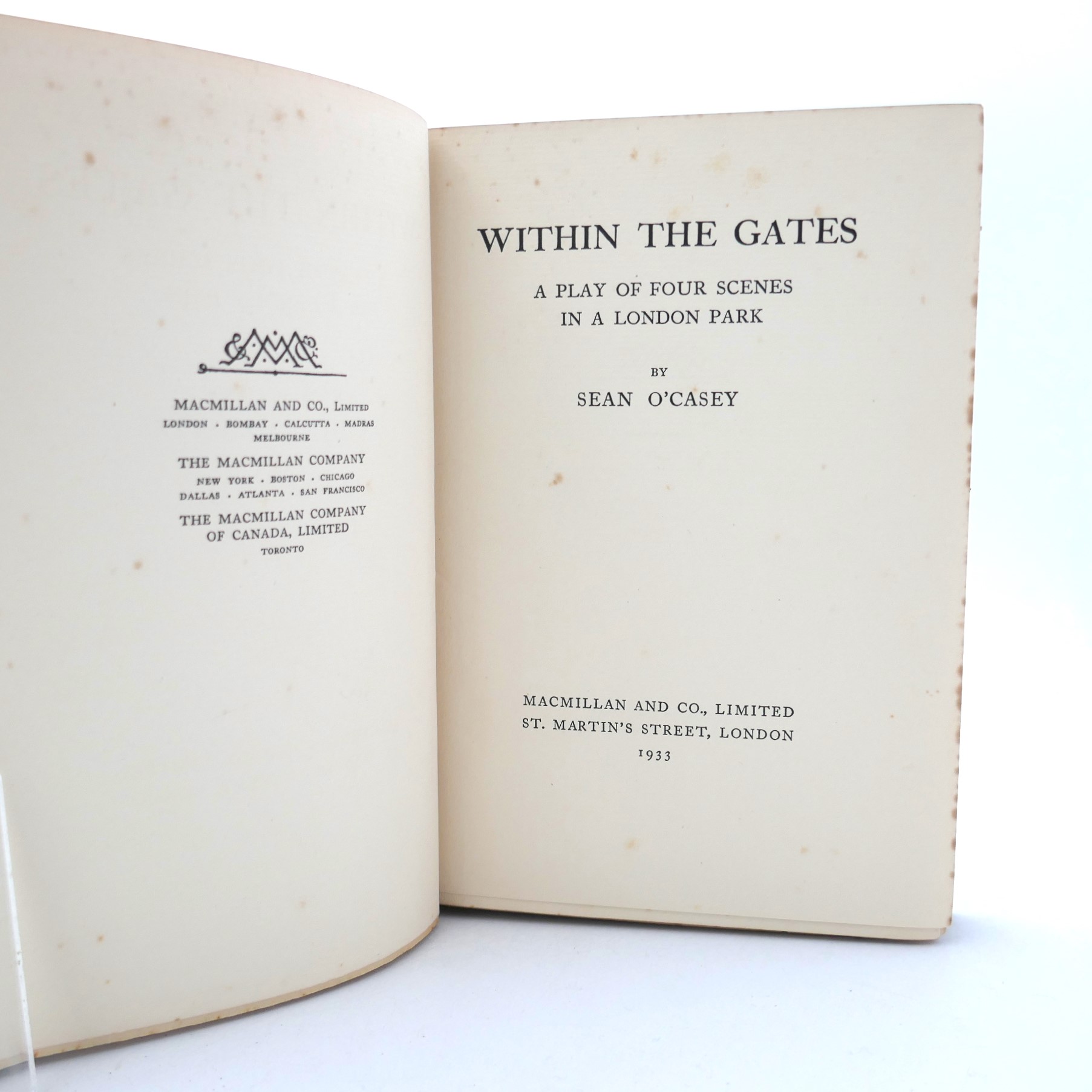 Within The Gates. Ex Library Anne Yeats (1933) - Image 2