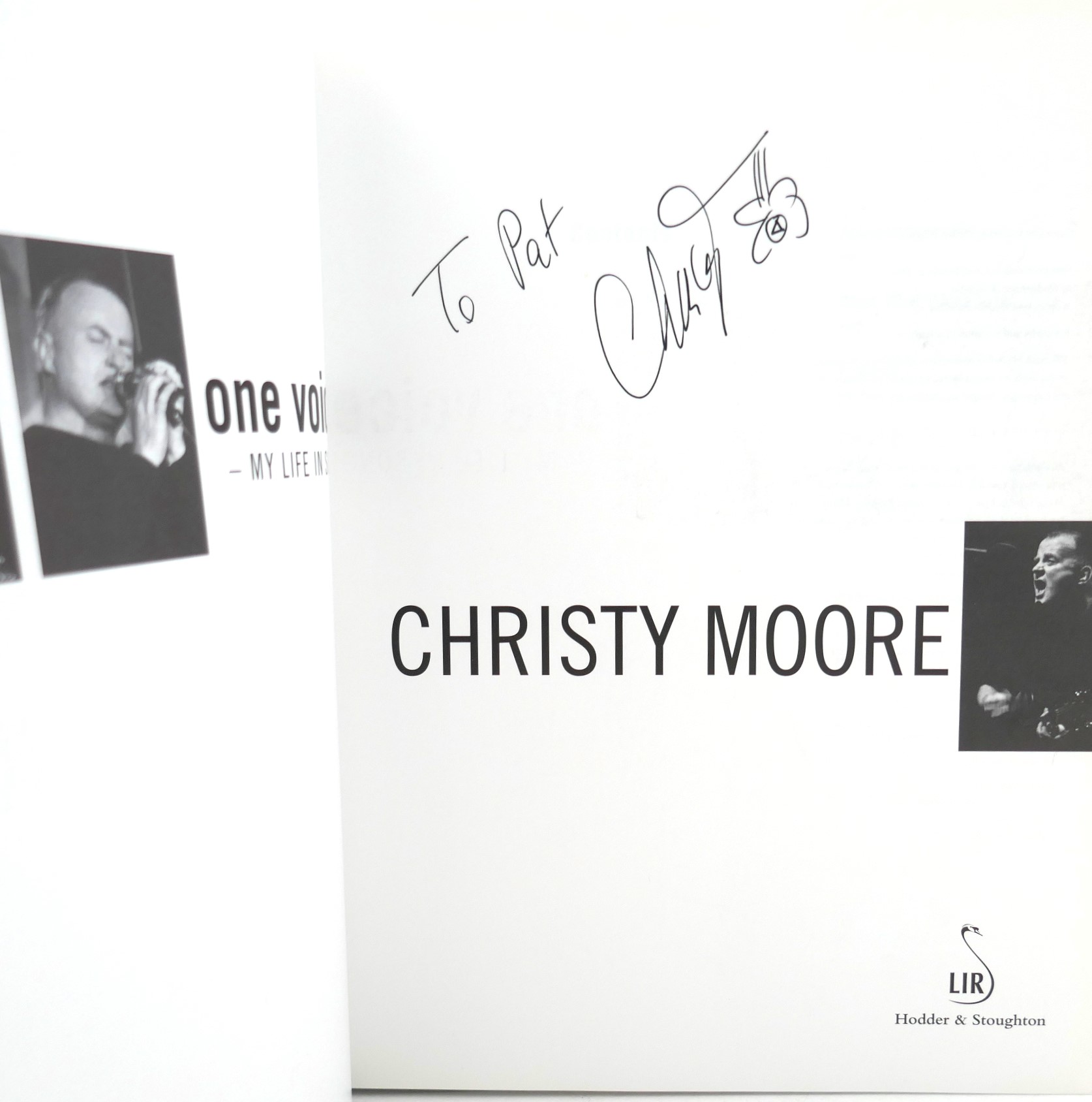 One Voice: My Life in One Song. Inscribed Copy (2000) - Image 2