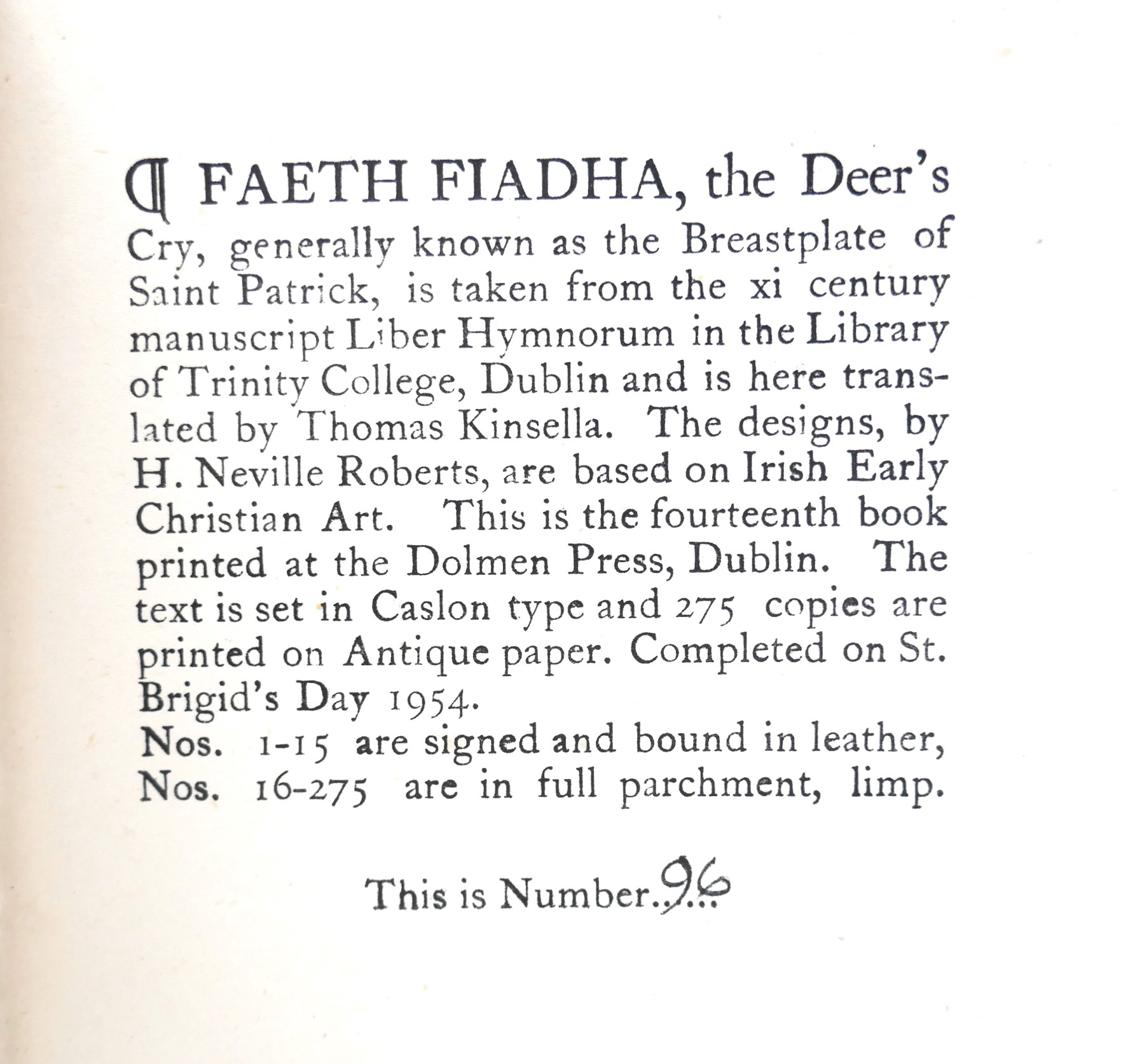 Faeth Fiadha. The Breastplate of Saint Patrick (1954) - Image 5