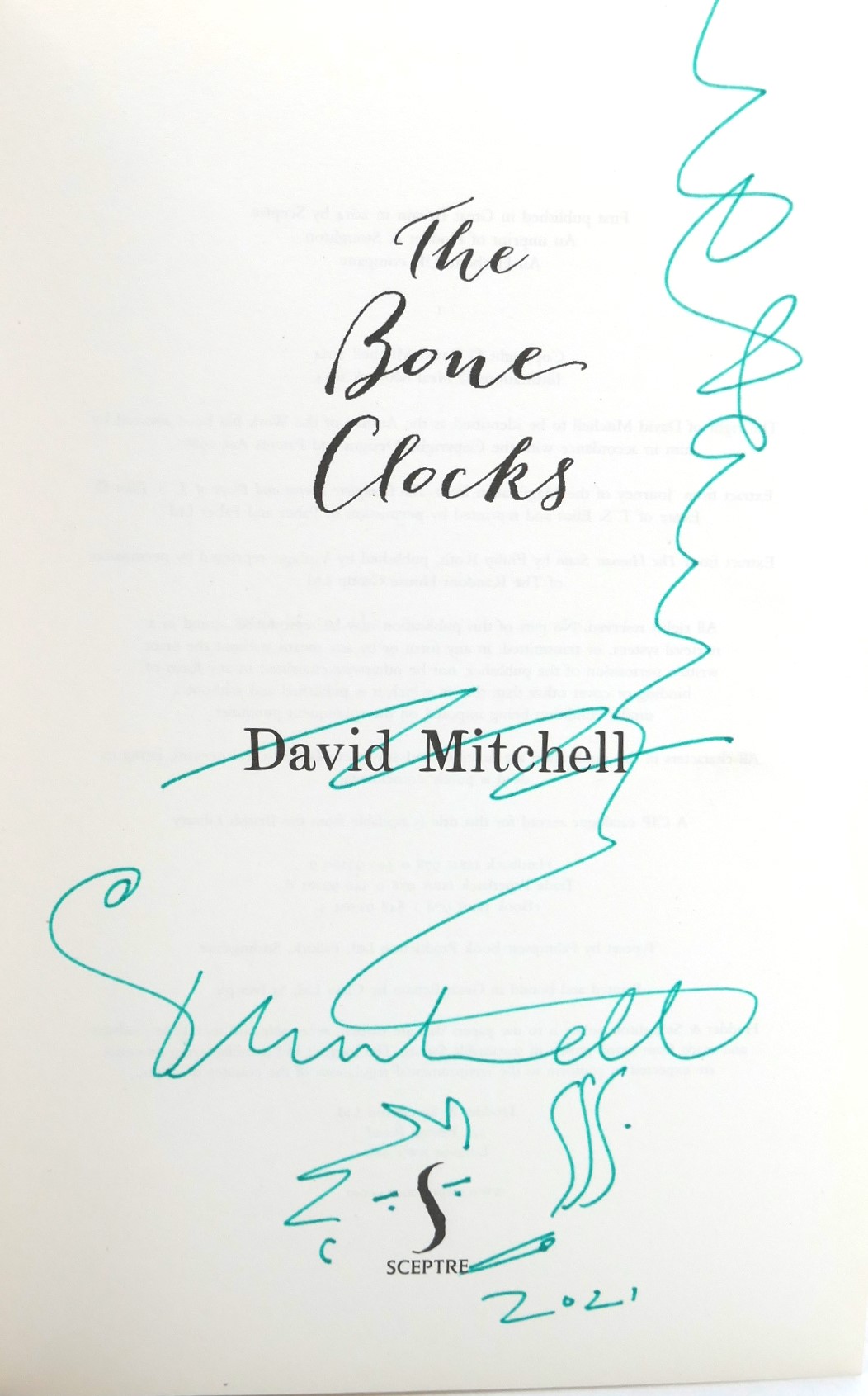 The Bone Clocks. Signed by the Author (2014) - Image 2