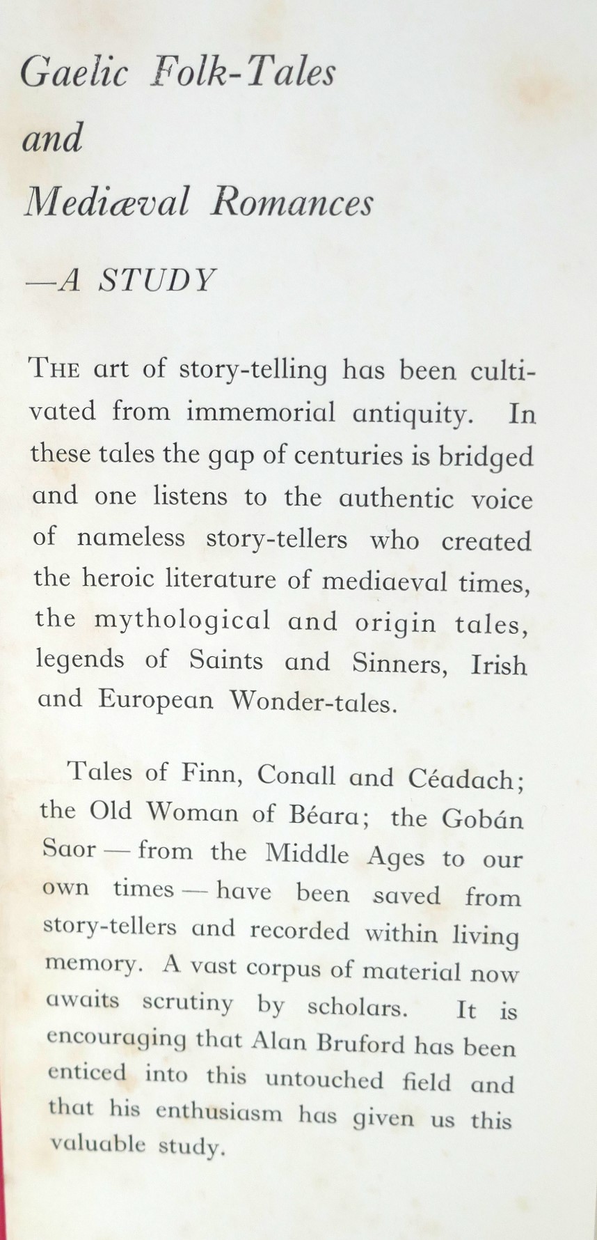 Gaelic Folk-Tales and Mediaeval Romances (1969) - Image 2
