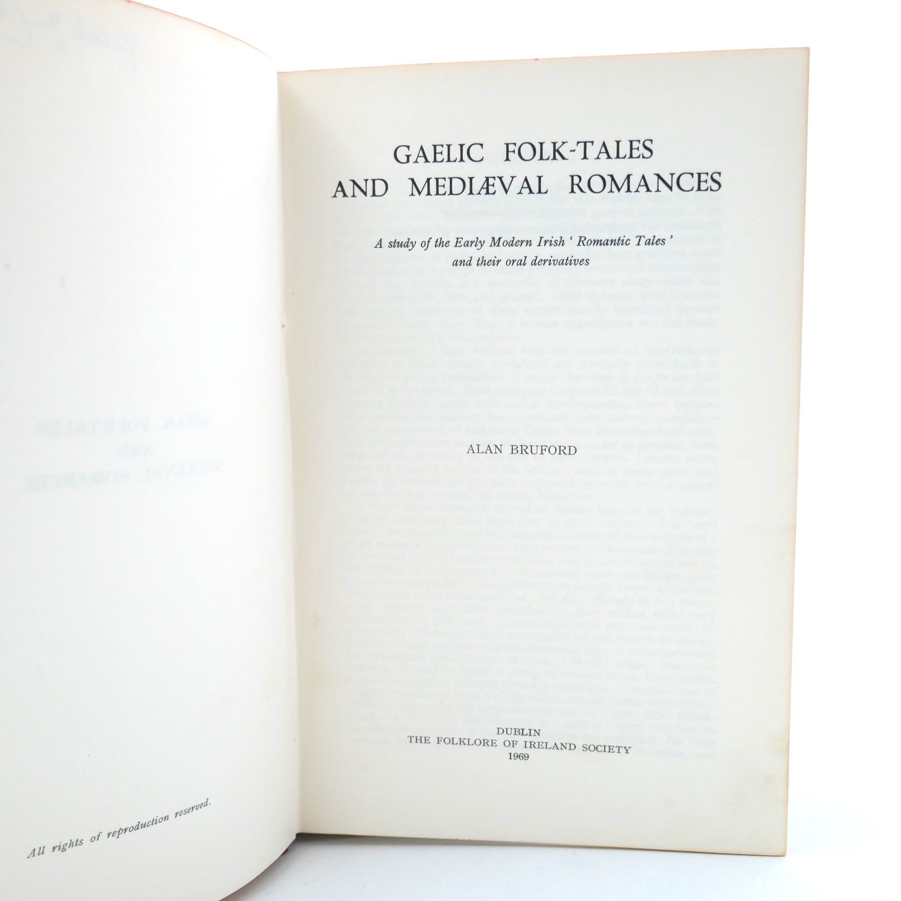 Gaelic Folk-Tales and Mediaeval Romances (1969) - Image 3