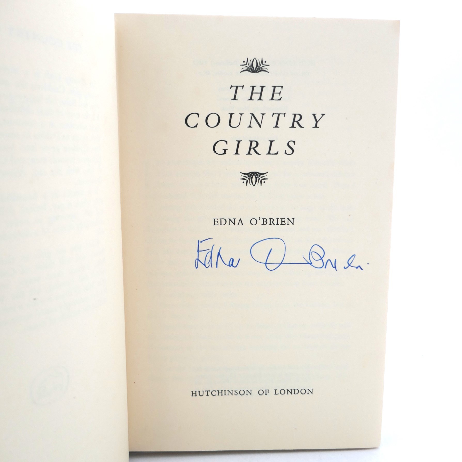 The Country Girls. First Edition. Signed Copy (1960) - Image 3