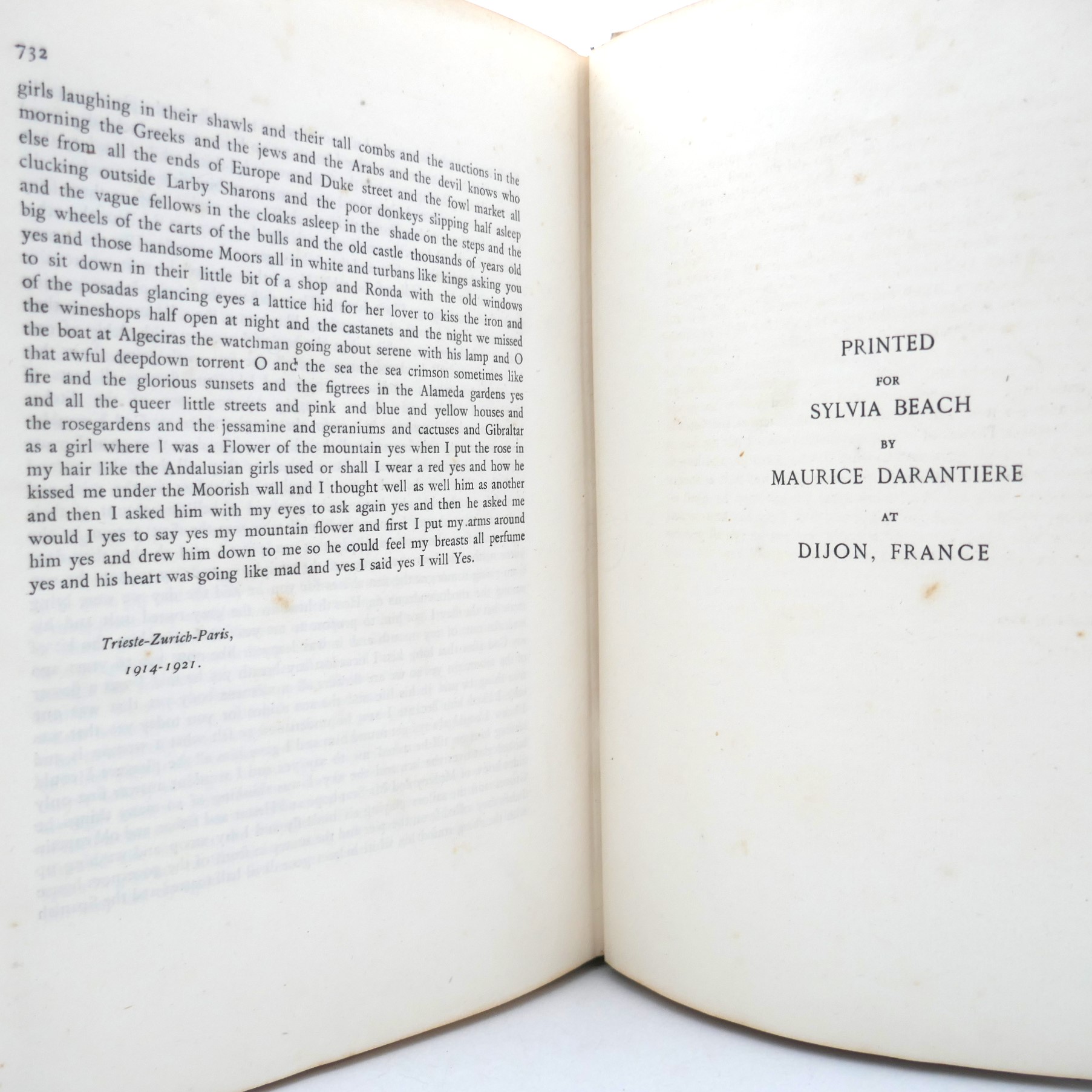 ULYSSES. Paris: Shakespeare & Co. First Edition (1922) - Image 7