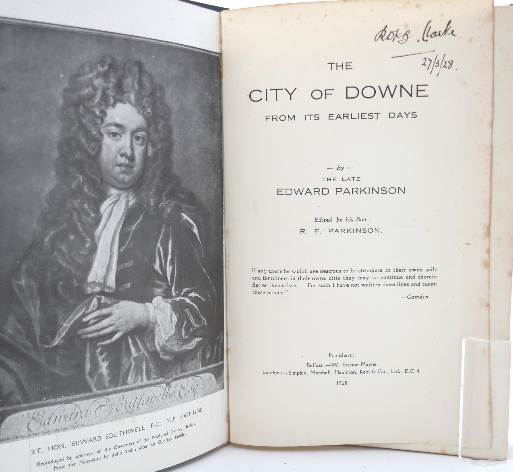 The City of Downe From Its Earliest Days (1928) - Image 2