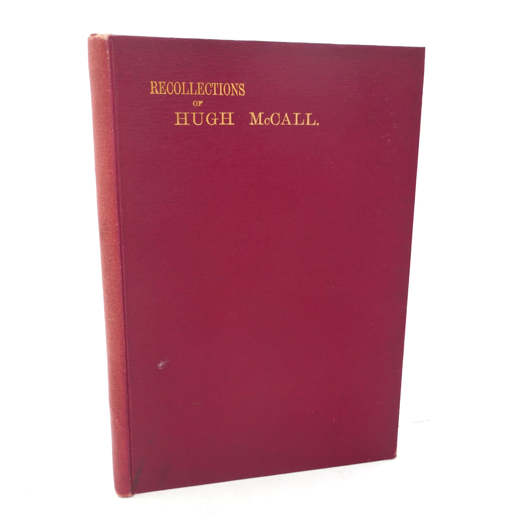 Some Recollections of Hugh McCall, Lisburn (1899)