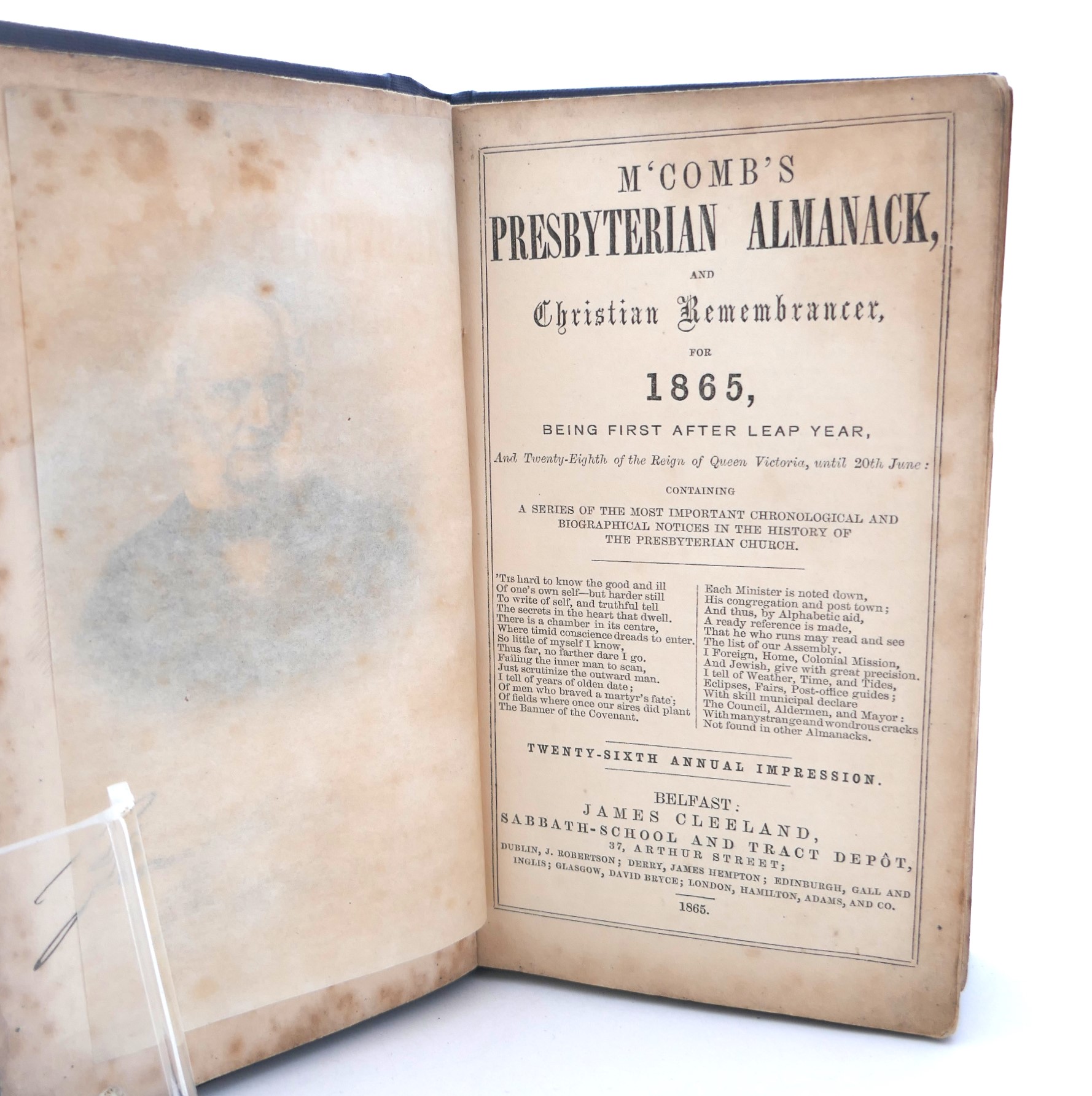 McComb's Presbyterian Almanack (1865) - Image 3