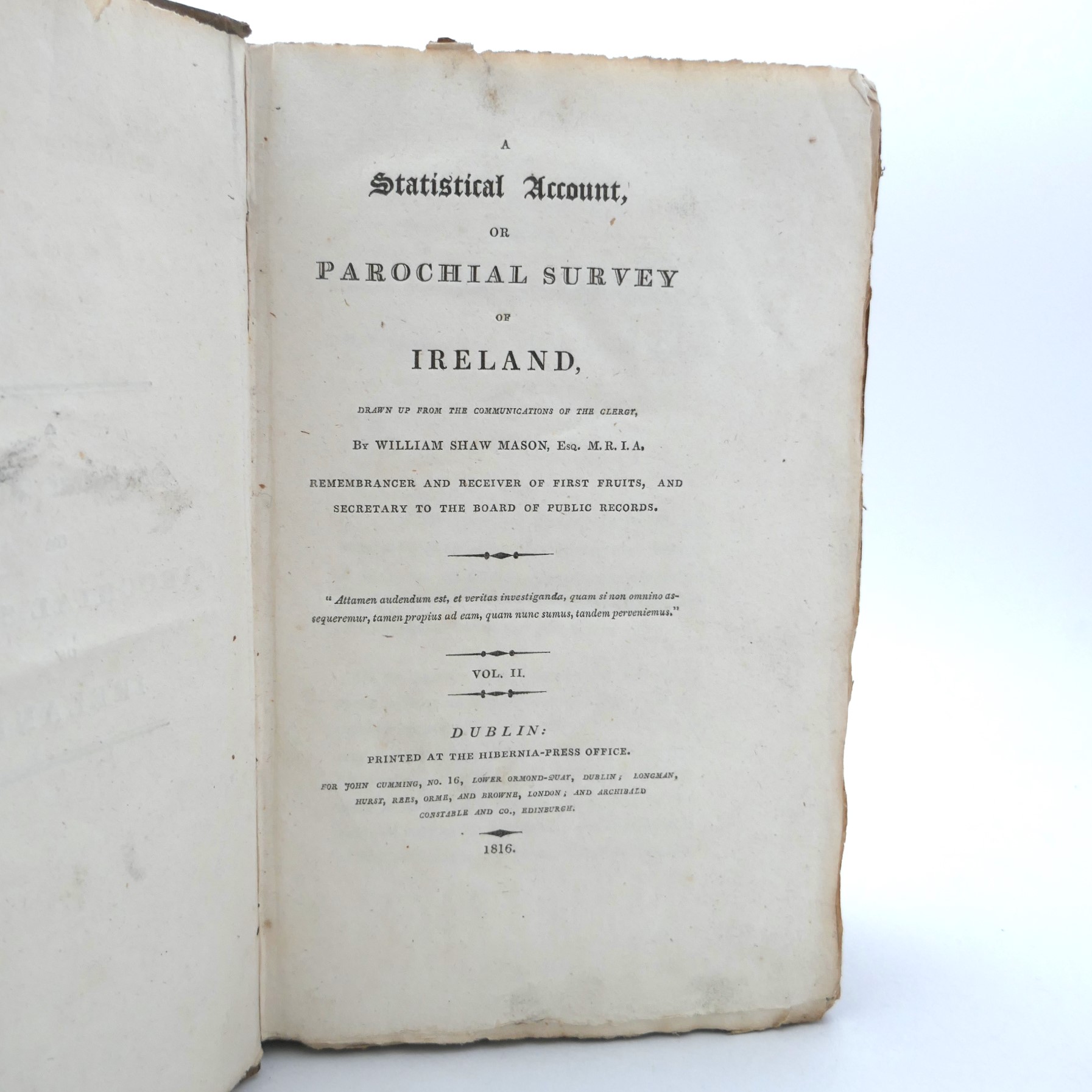 A Statistical Account, or Parochial Survey of Ireland (1816) - Image 2