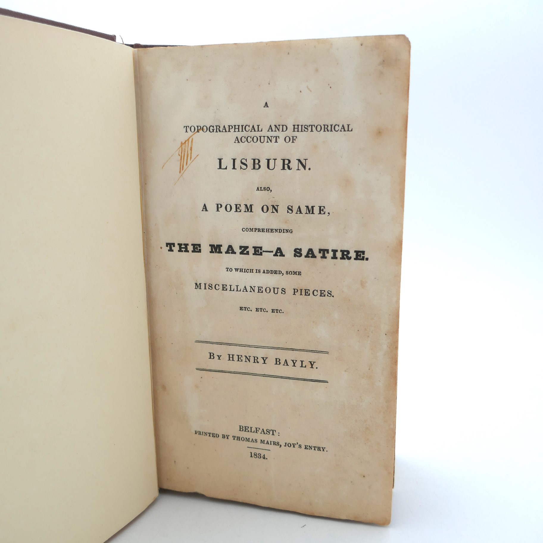 A Topographical and Historical Account of Lisburn (1834) - Image 2