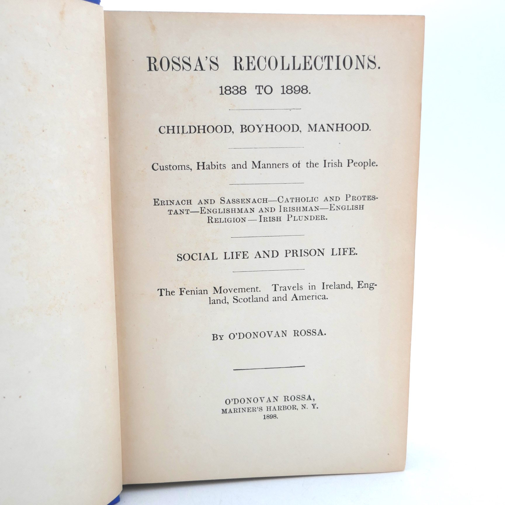 Rossa's Recollections: 1838 to 1898. - Image 2