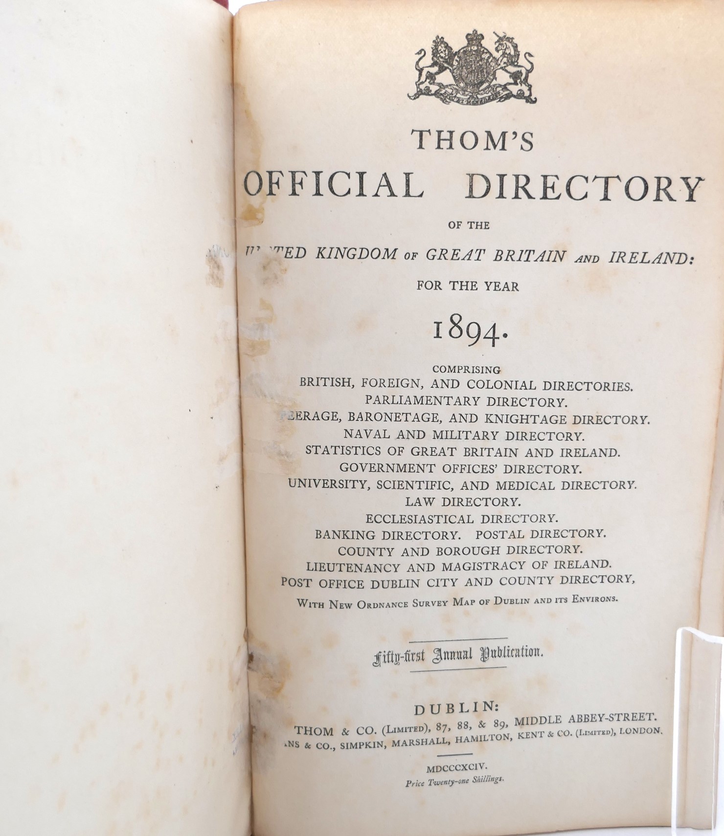 Thom's Official Directory for 1894 - Image 2