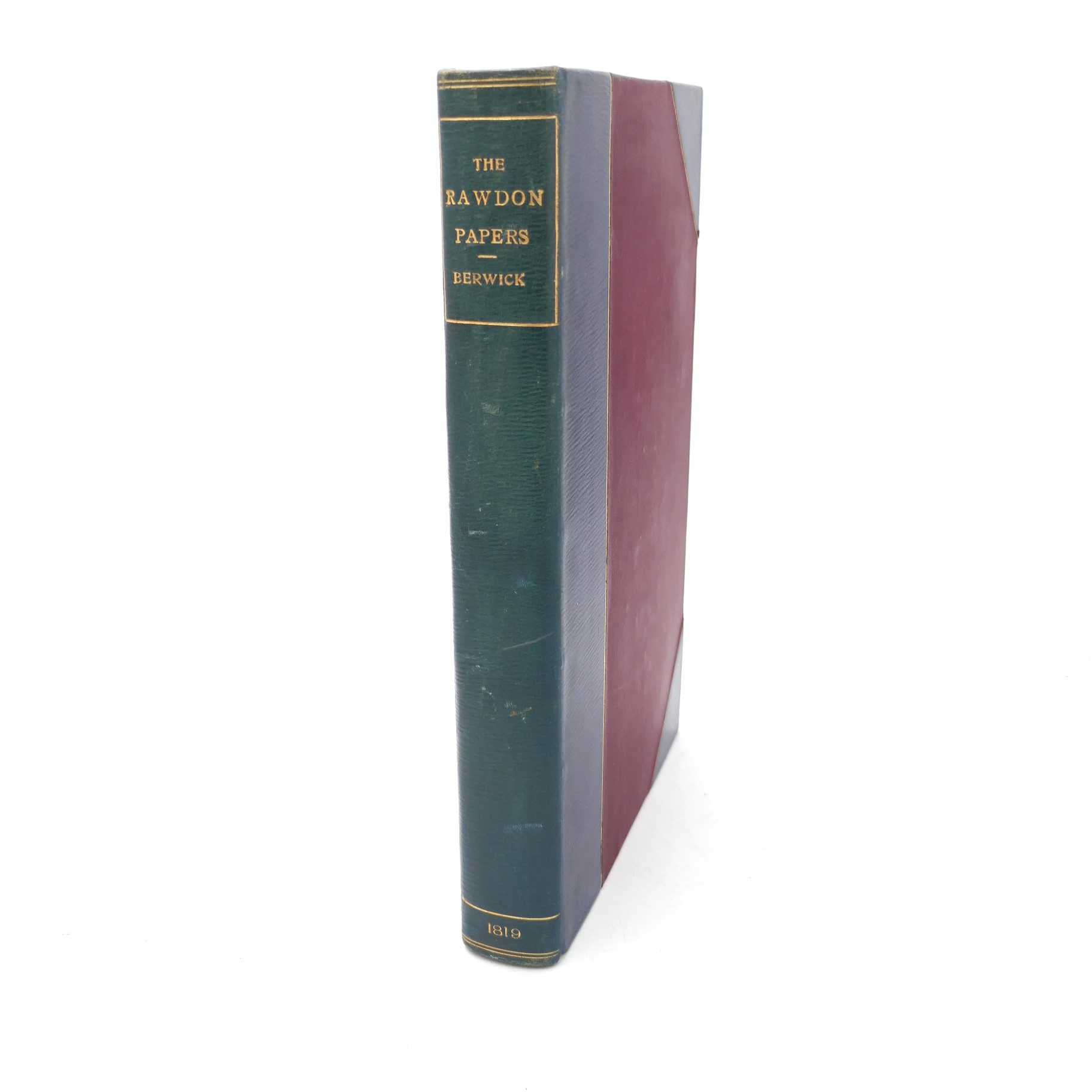 The Rawdon Papers (1819)