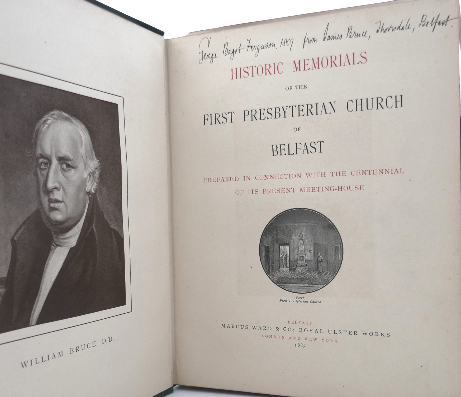 Historic Memorials of the First Presbyterian Church of Belfast (1887) - Image 2