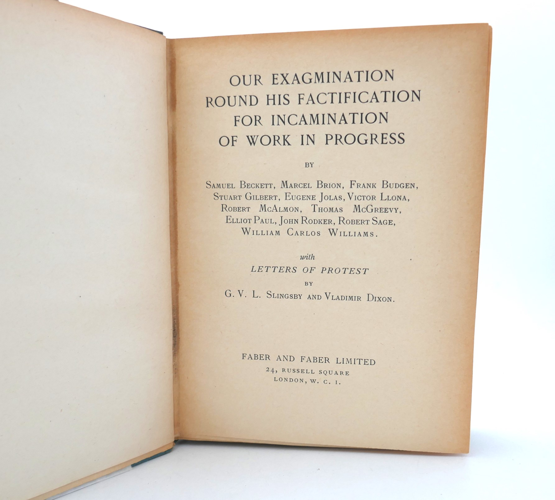 Our Exagmination Round his Factification (1929) - Image 2