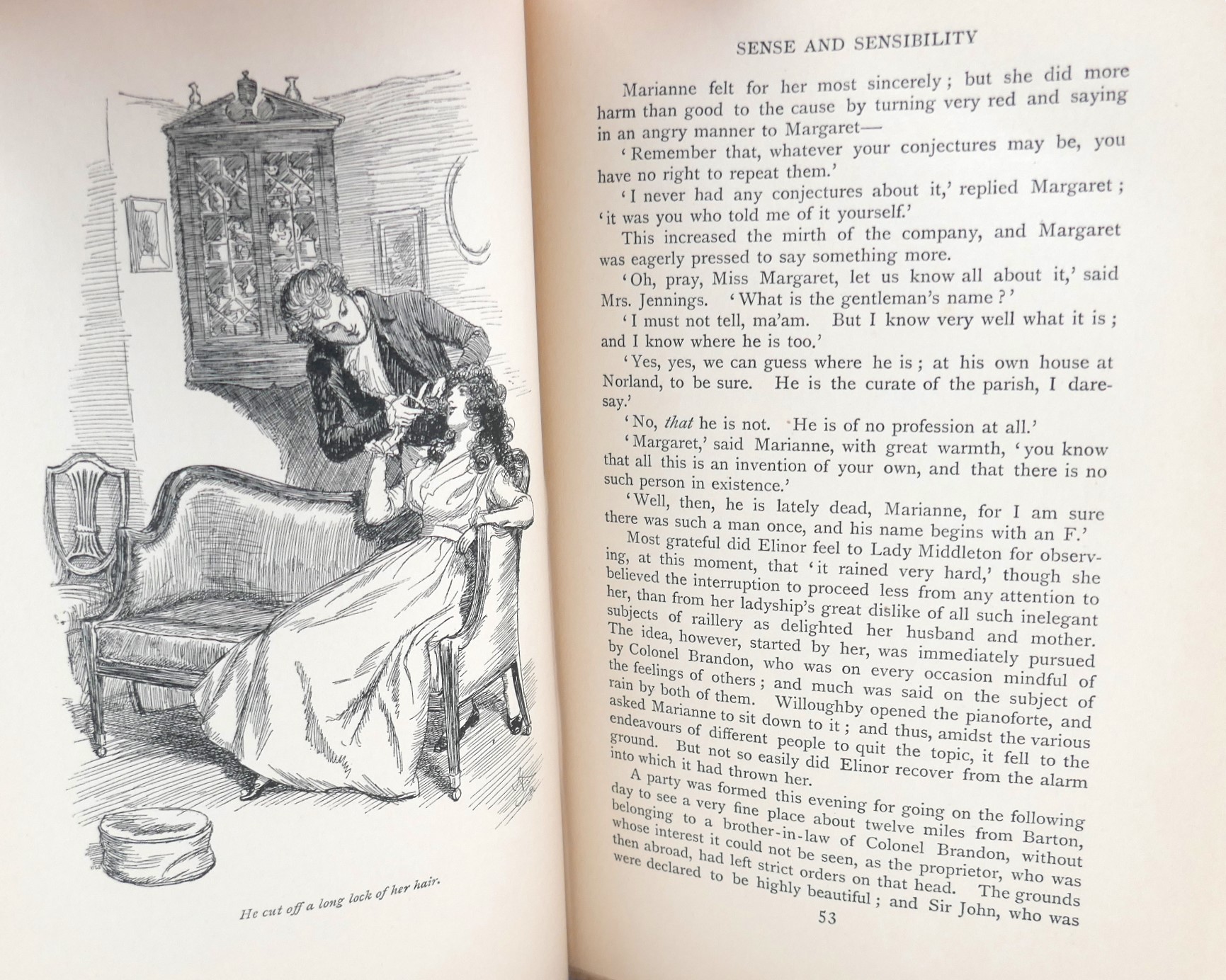 Sense and Sensibility. Illustrated by Hugh Thomson (1900) - Image 4