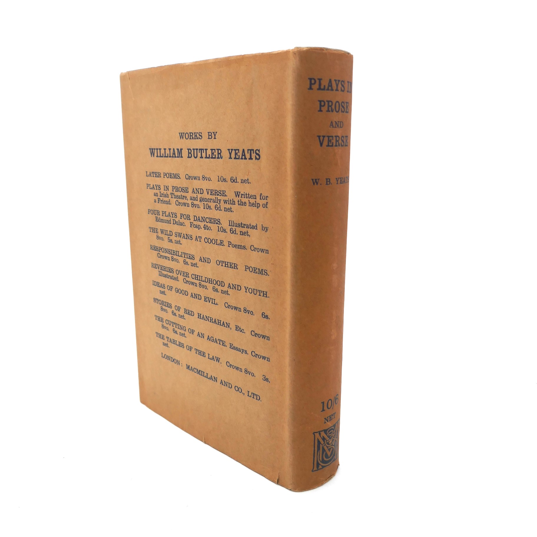 Plays in Prose and Verse. First Edition (1922) - Image 2
