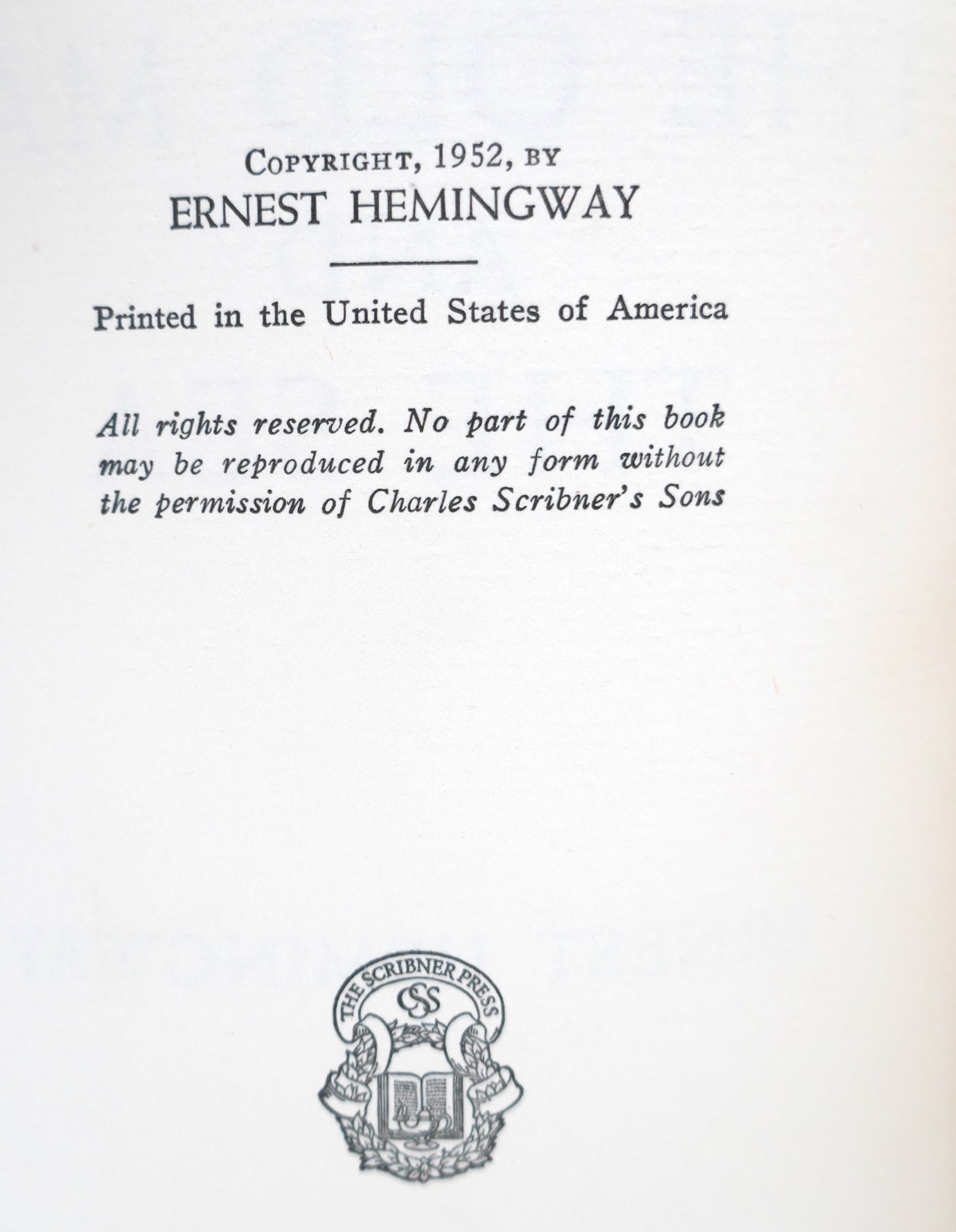 The Old Man and The Sea. First Edition (1952) - Image 5