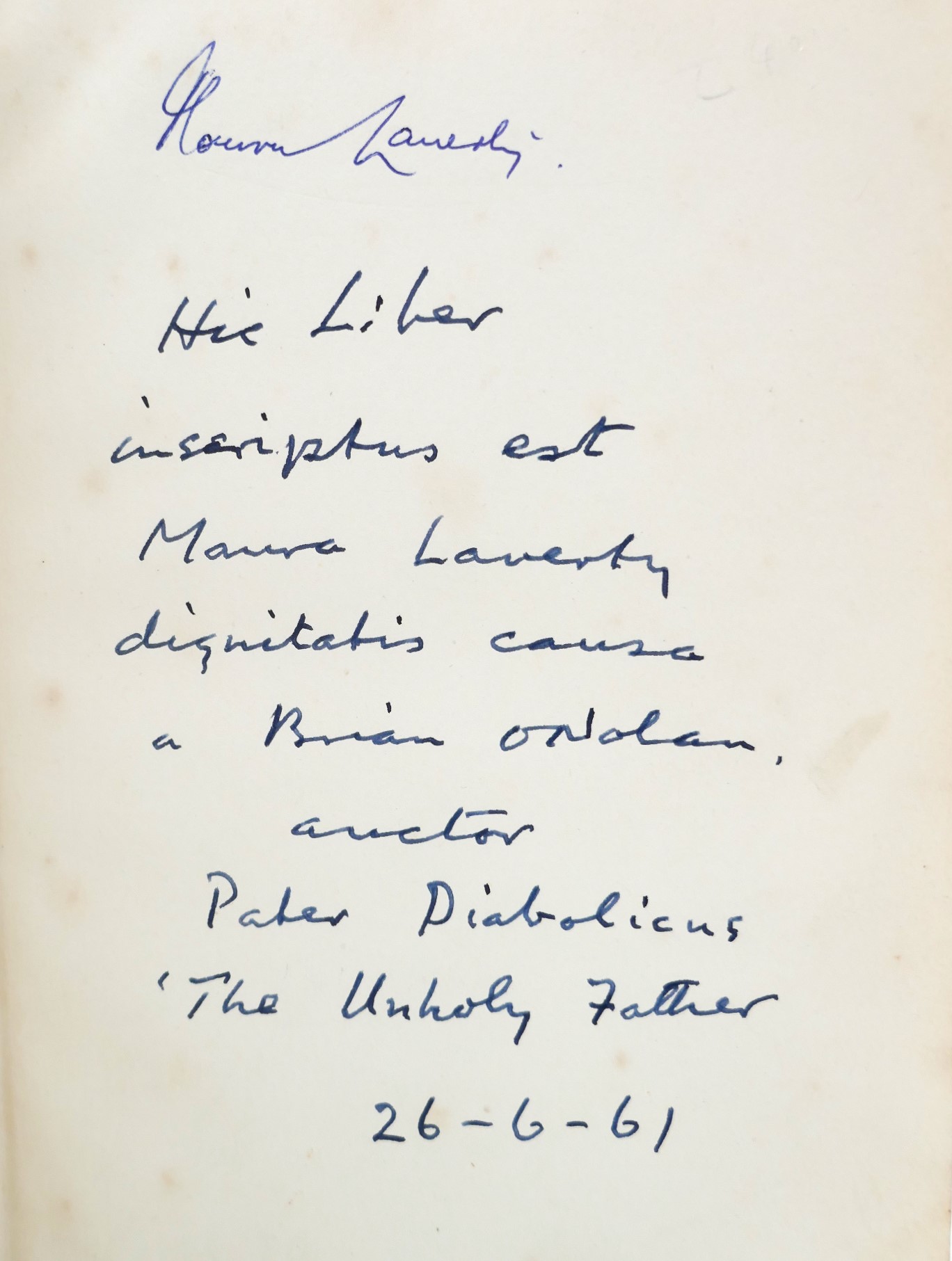 At Swim Two Birds. Rare Presentation Copy (1960) - Image 3
