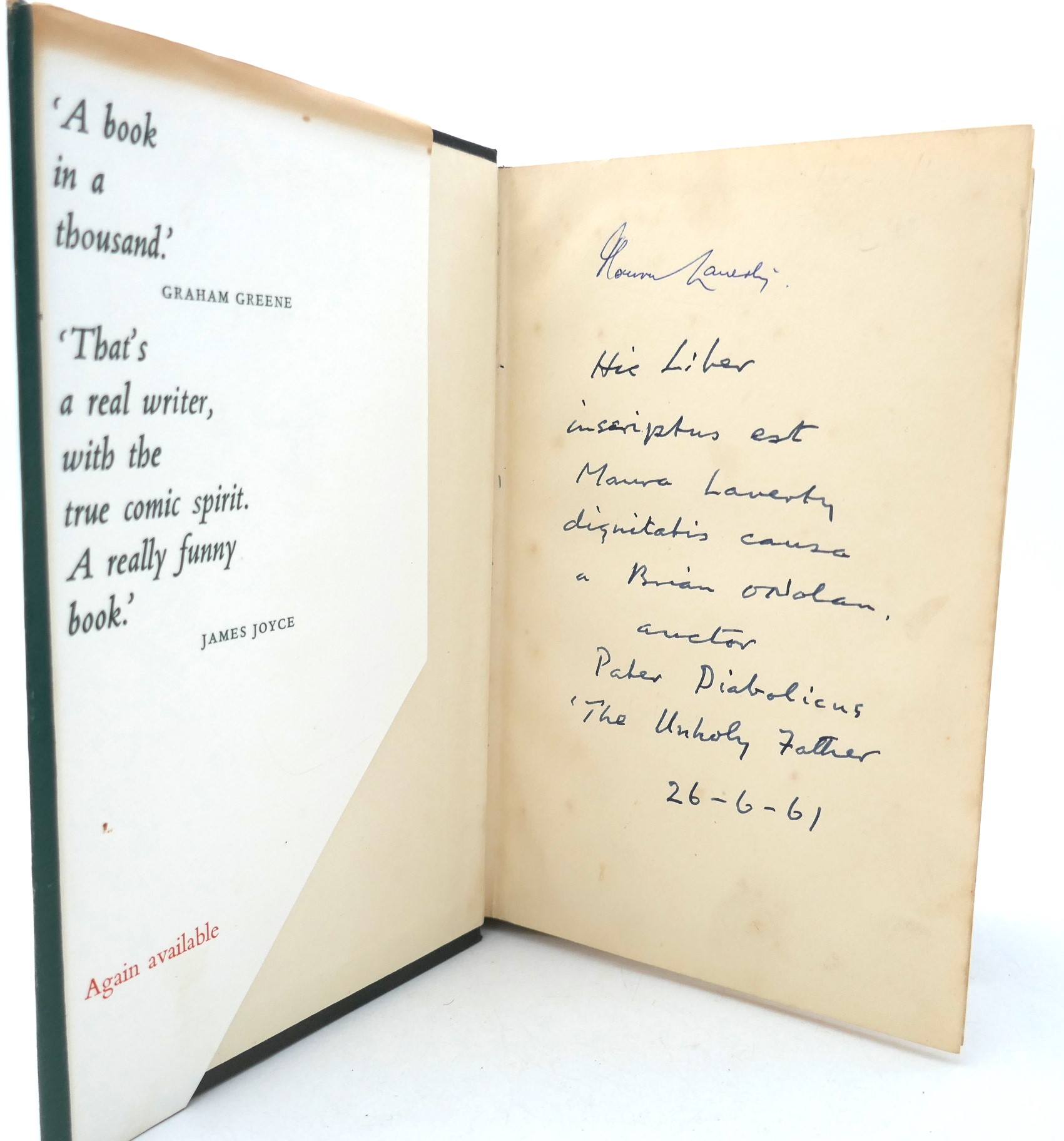 At Swim Two Birds. Rare Presentation Copy (1960) - Image 8