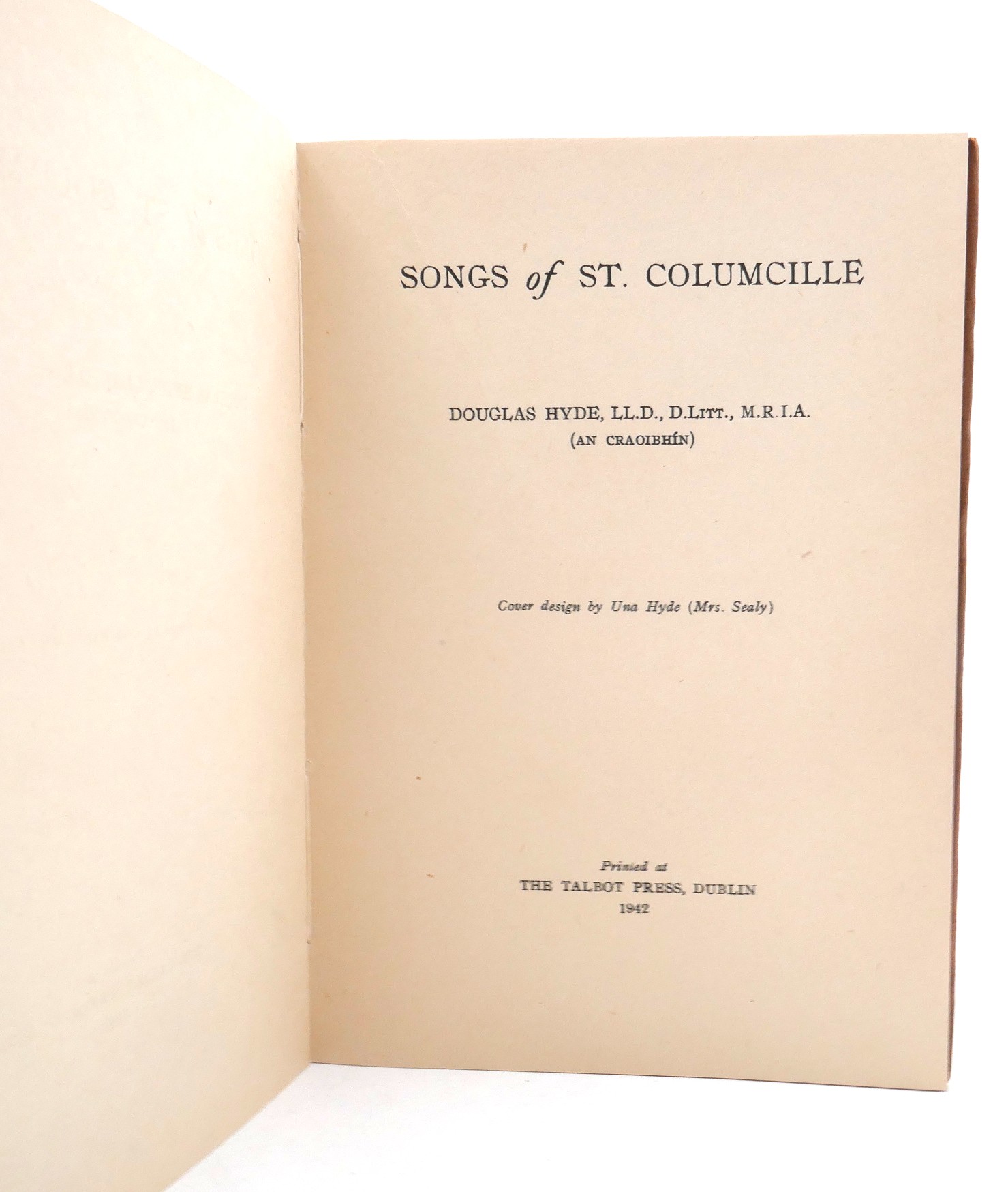 Songs of St. Columcille. Inscribed by the Author (1942) - Image 3