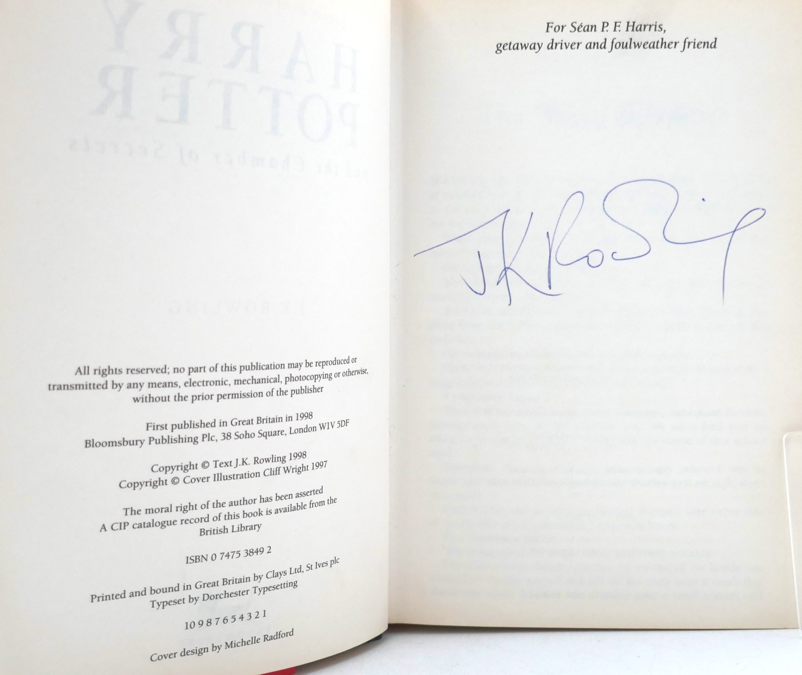 Harry Potter and the Chamber of Secrets. Signed Copy (1998) - Image 5