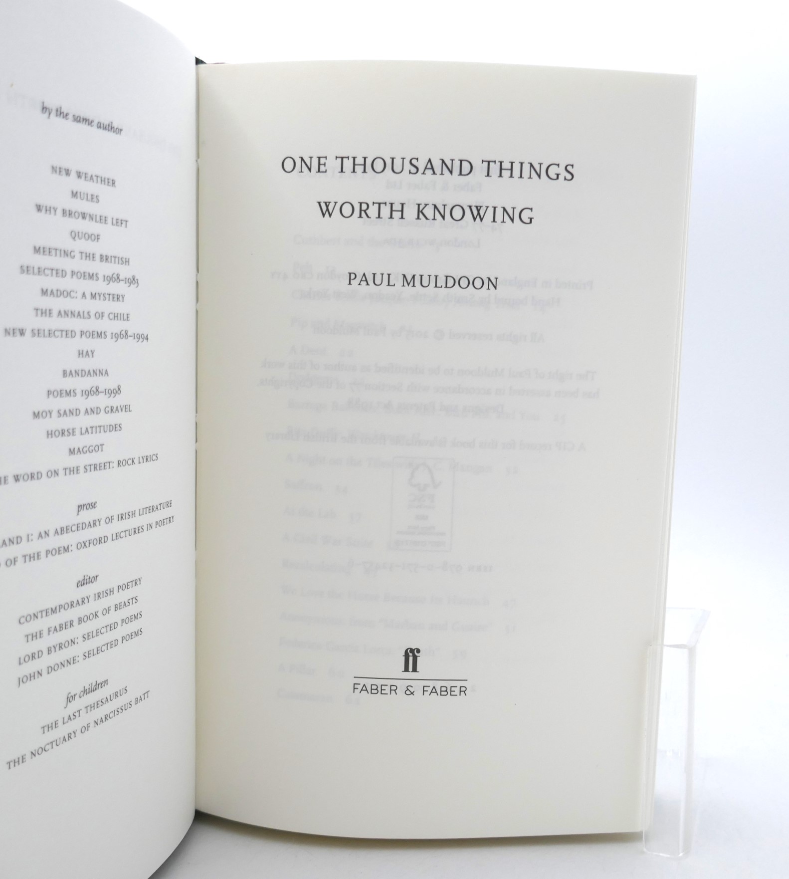 One Thousand Things Worth Knowing. Limited Edition (2015) - Image 2