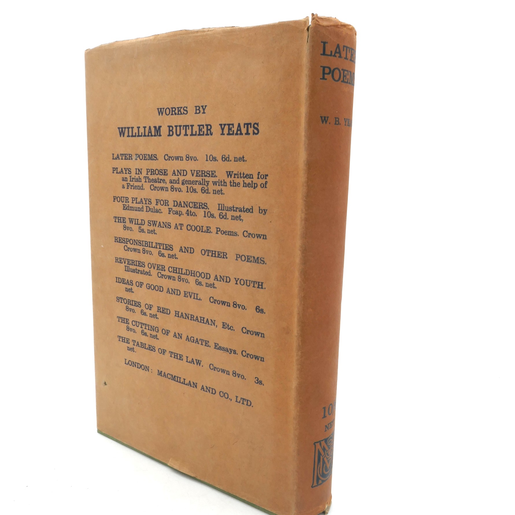Later Poems. First Edition (1922) - Image 2