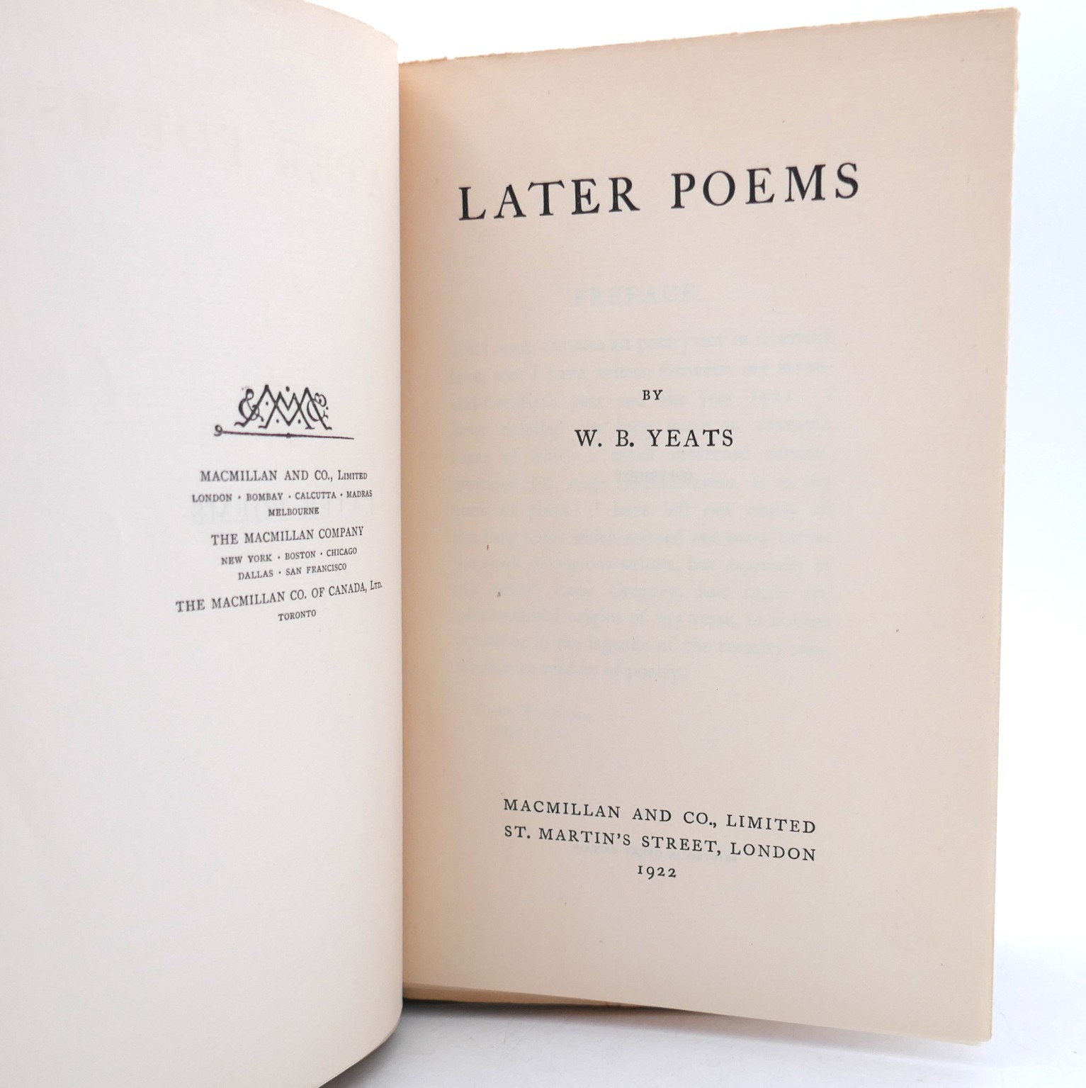 Later Poems. First Edition (1922) - Image 4