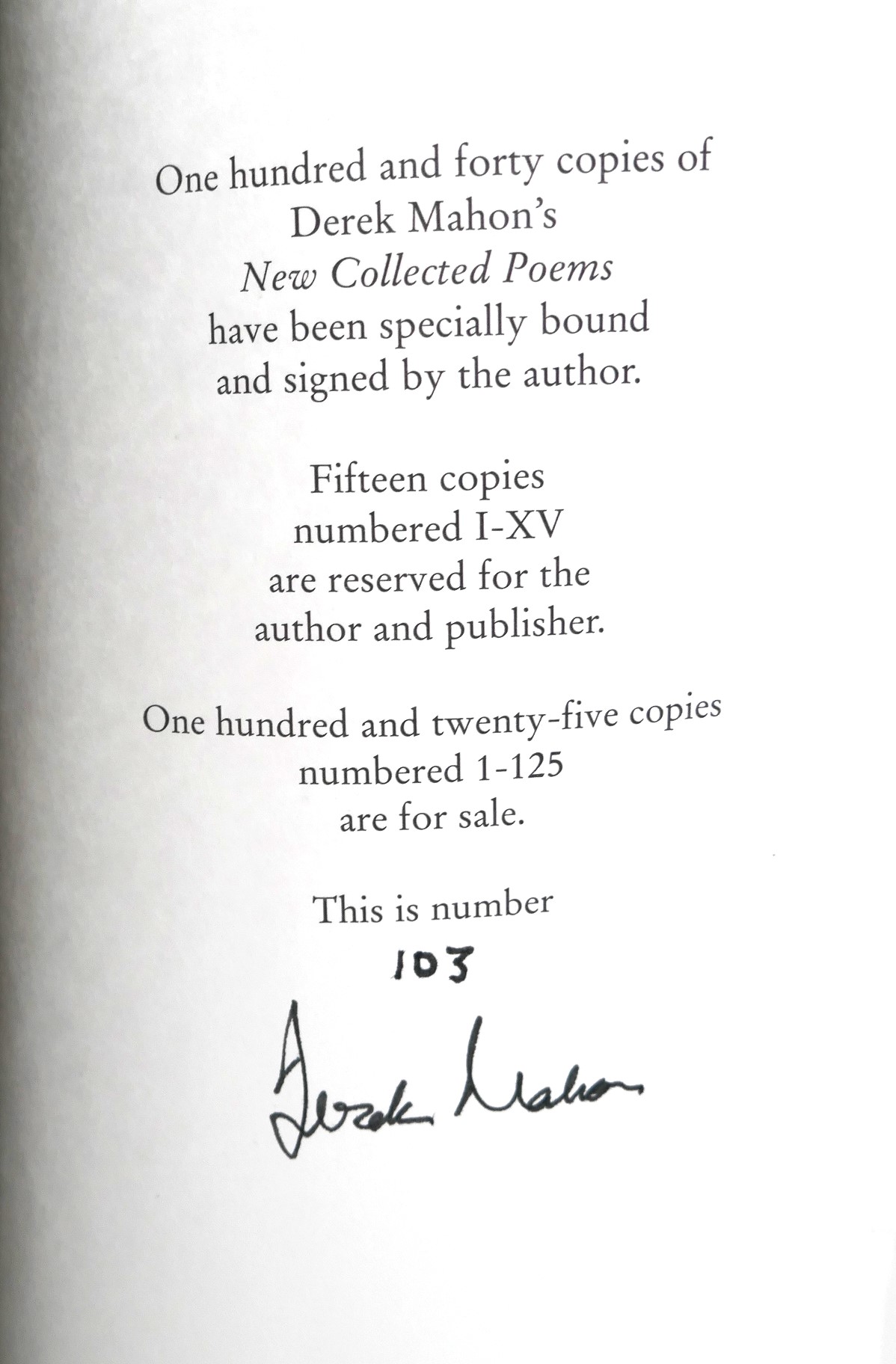 New Collected Poems. Limited Edition (2011) - Image 3