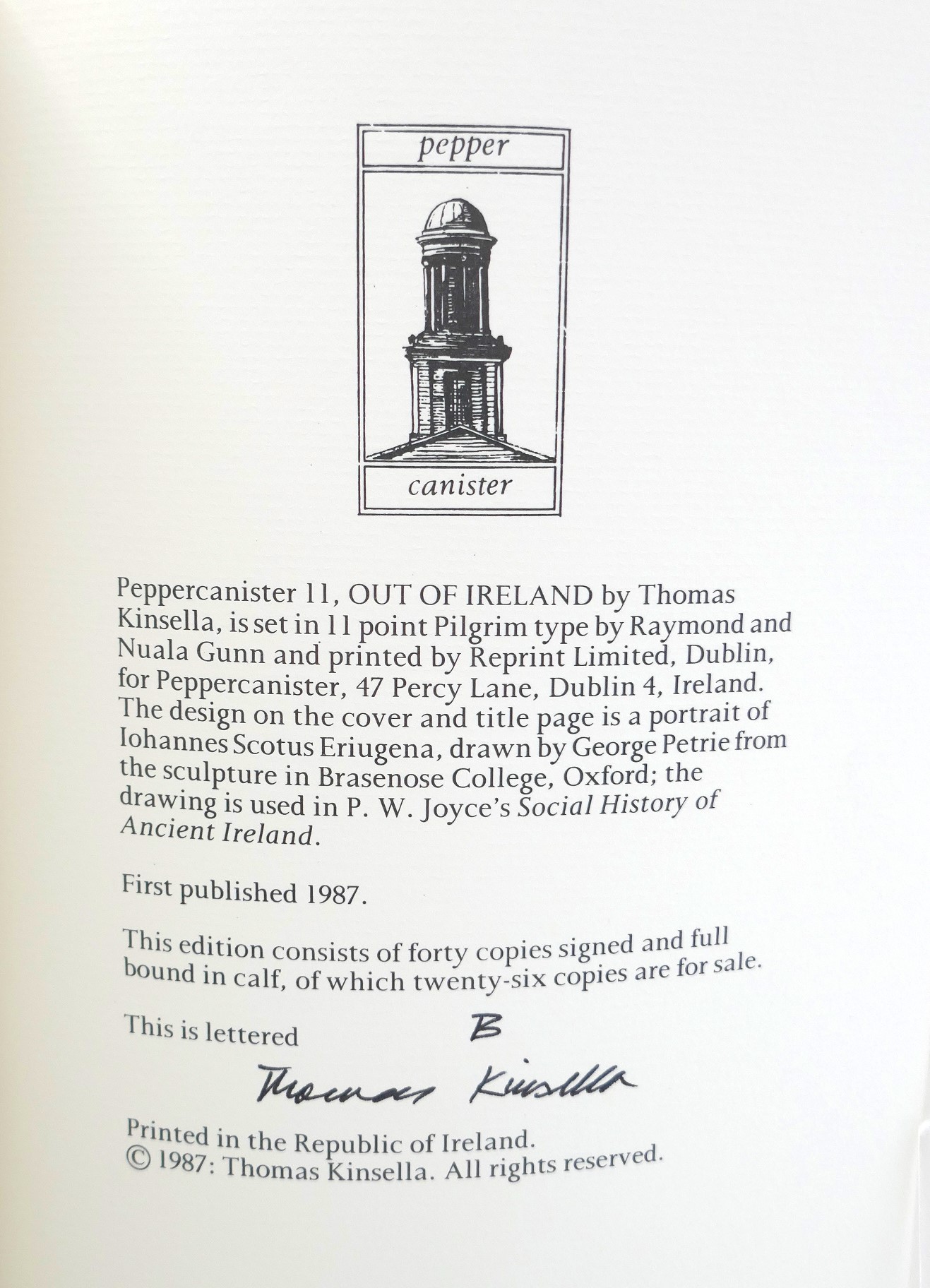 Out of Ireland. Limited Edition (1987) - Image 3